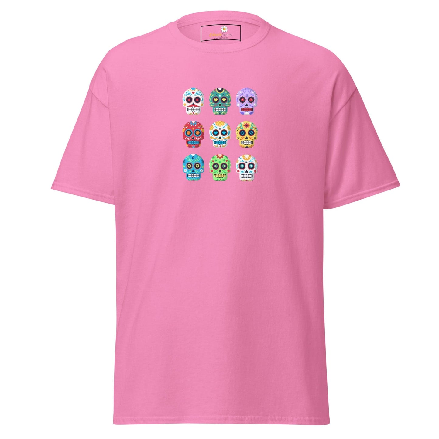 Unisex classic tee - SKULL COLOR SKULLS - REGULAR - Azalea / S