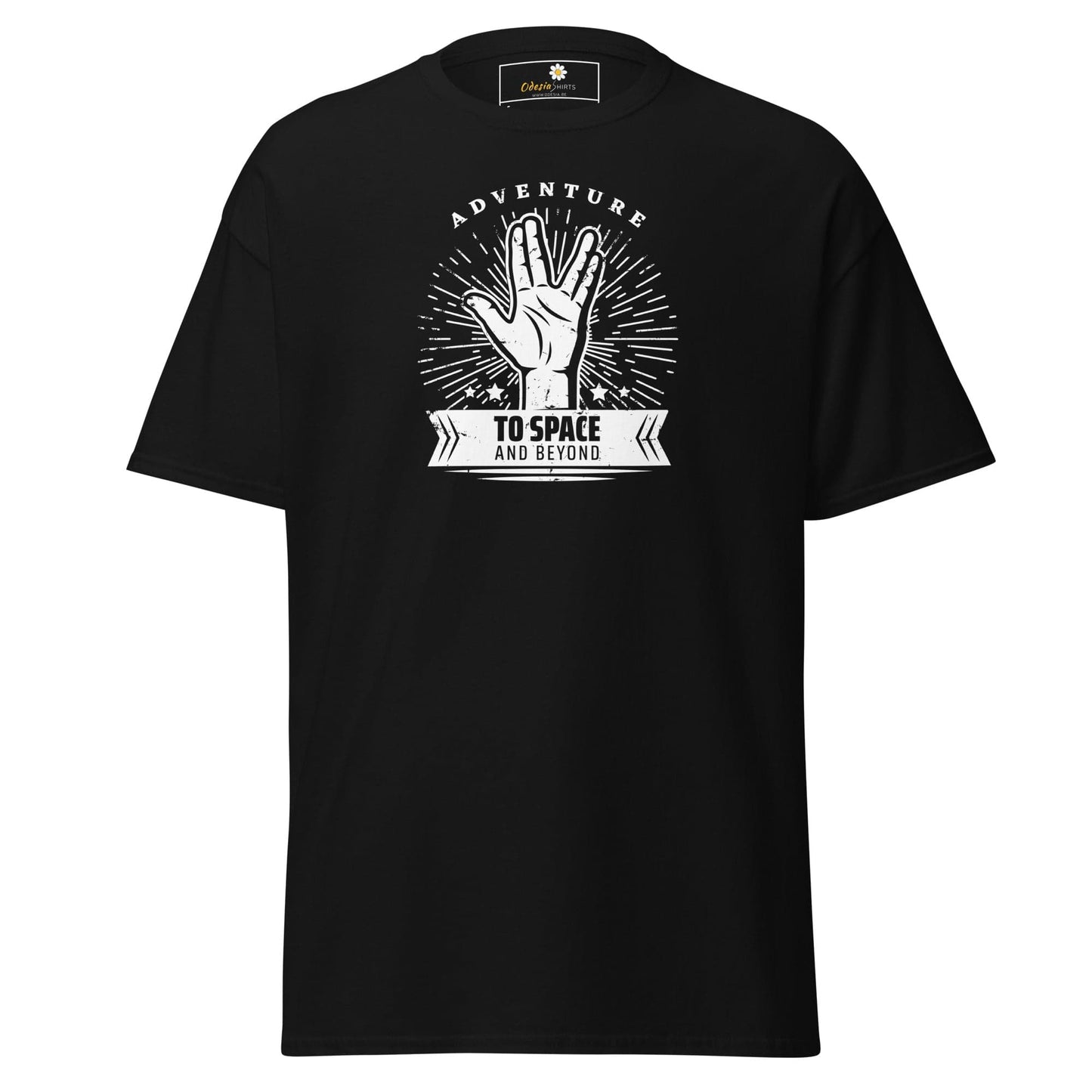 Unisex classic t-shirt - SPACE STAR TREK - REGULAR - Black / S