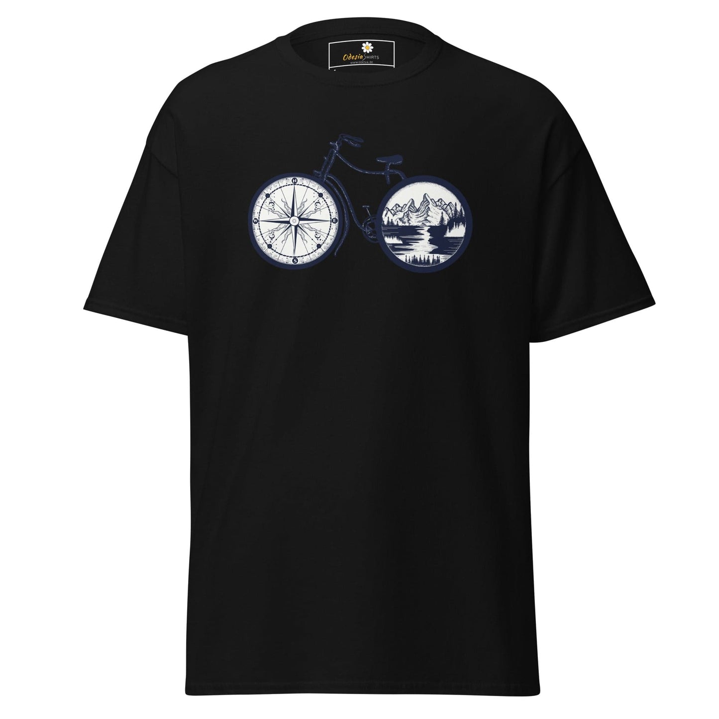 Unisex classic t-shirt - SPORT BIKE DIRECTION MOUNTAINS - REGULAR - Black / S