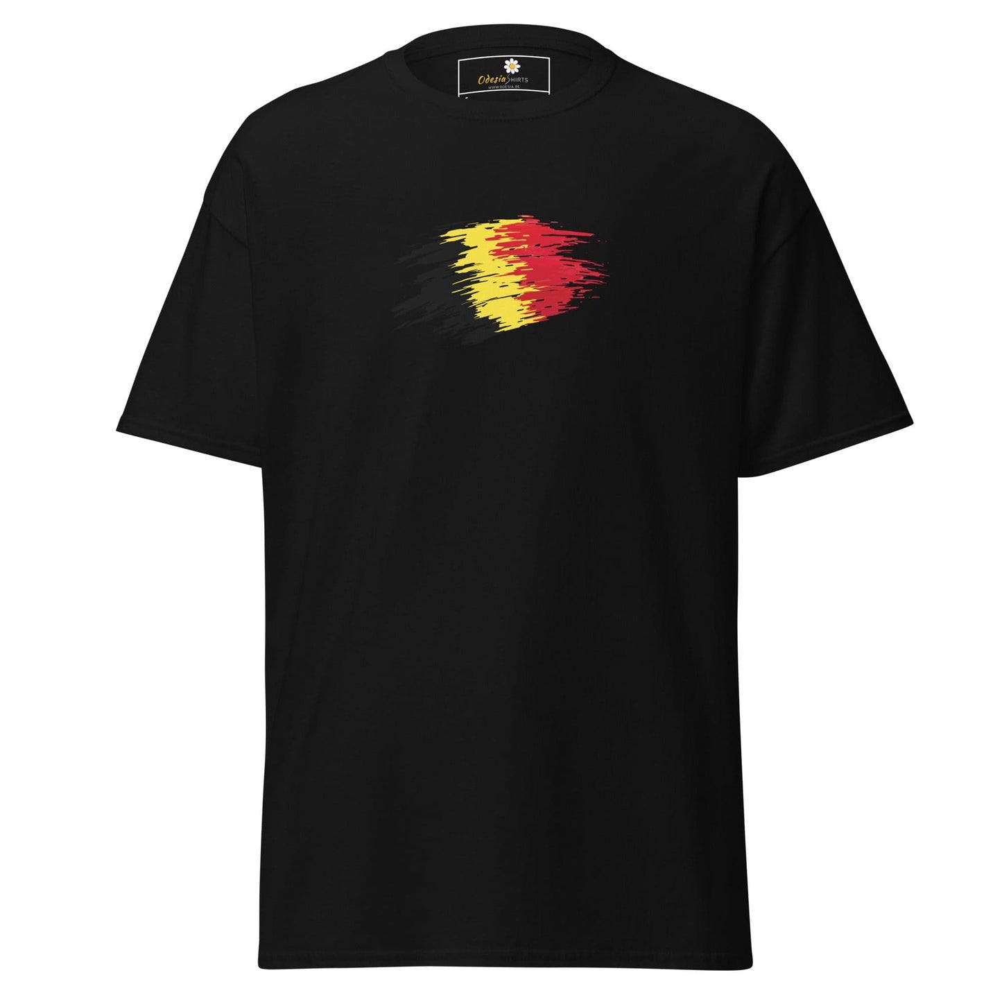 Unisex classic tee - COUNTRY BELGIUM SHAPE - REGULAR - Black / S