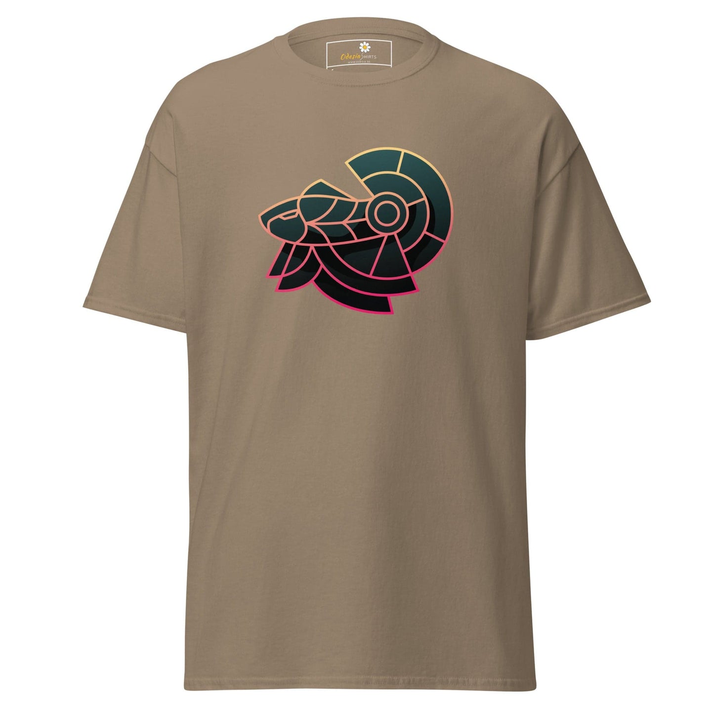 Unisex classic tee - ABSTRACT HERMIT - REGULAR - Brown Savana / S