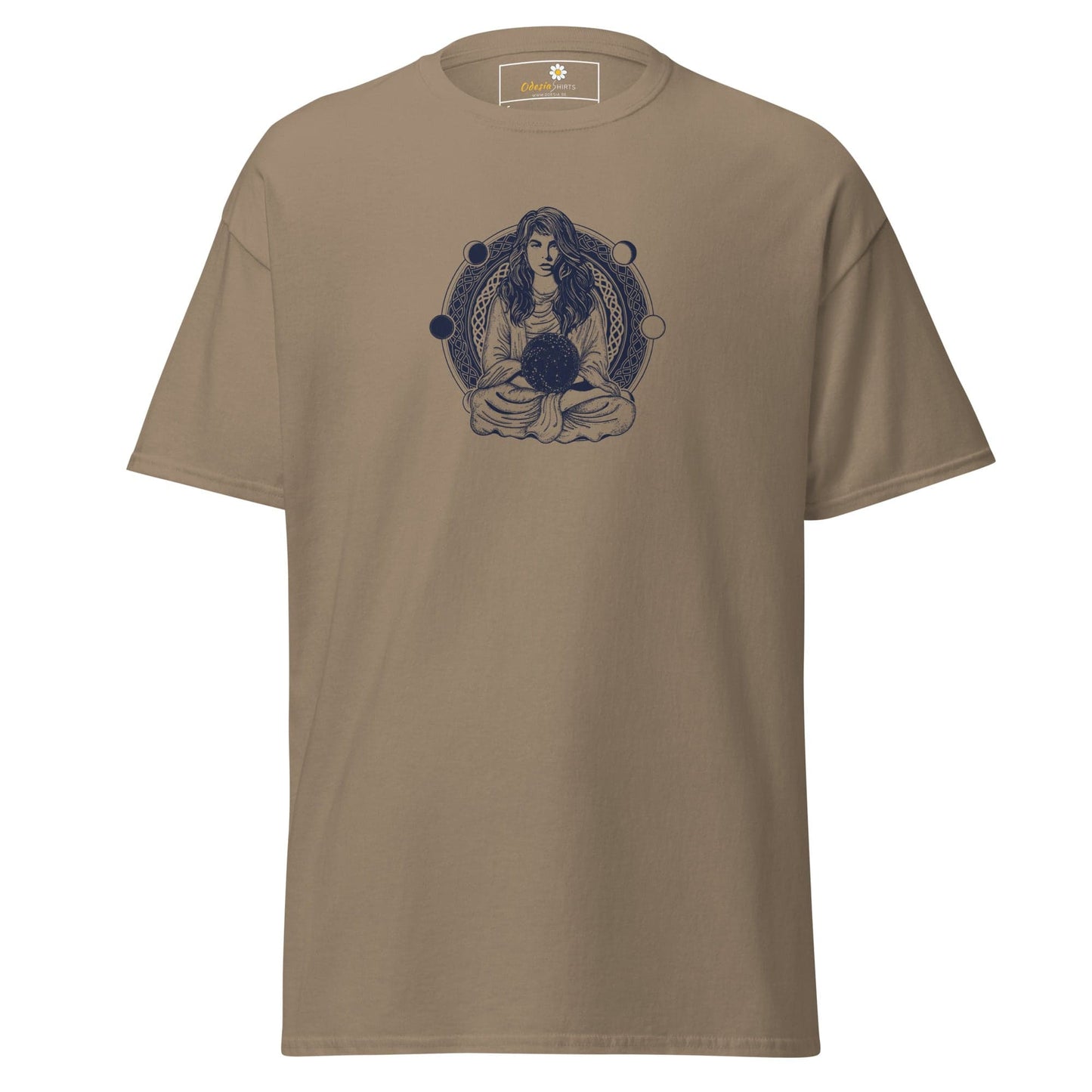 Unisex classic t-shirt - MYSTIC WOMAN MOON - REGULAR - Brown Savana / S