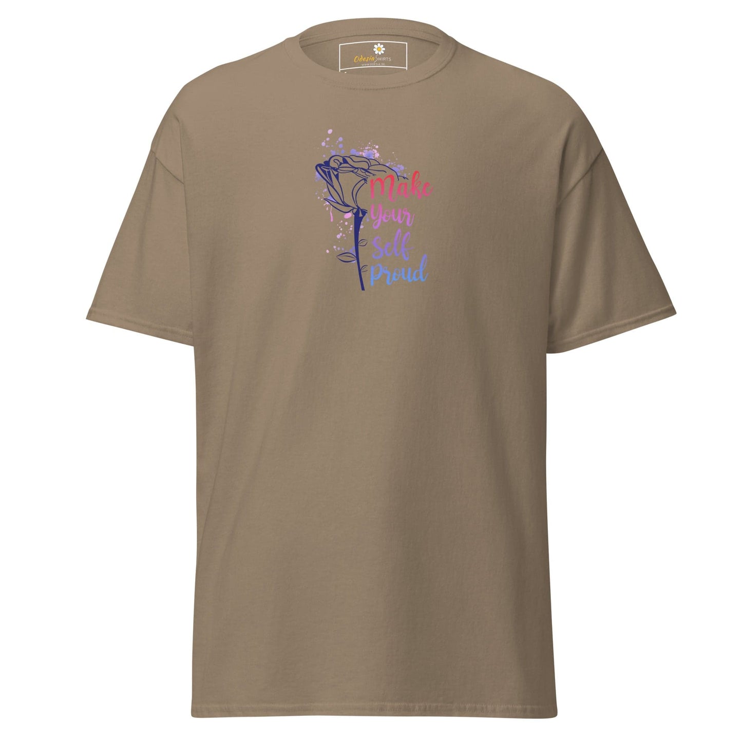 Unisex classic tee - MISC TEXT MAKE YOURSELF PROUD - REGULAR - Brown Savana / S