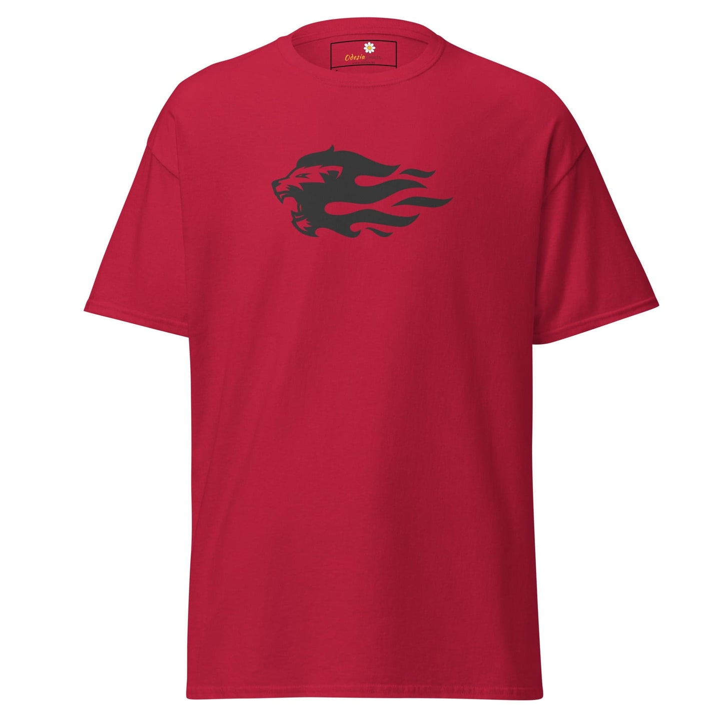 Unisex classic tee - WILD LIFE LION HEAD FLAME - REGULAR - Cardinal / S