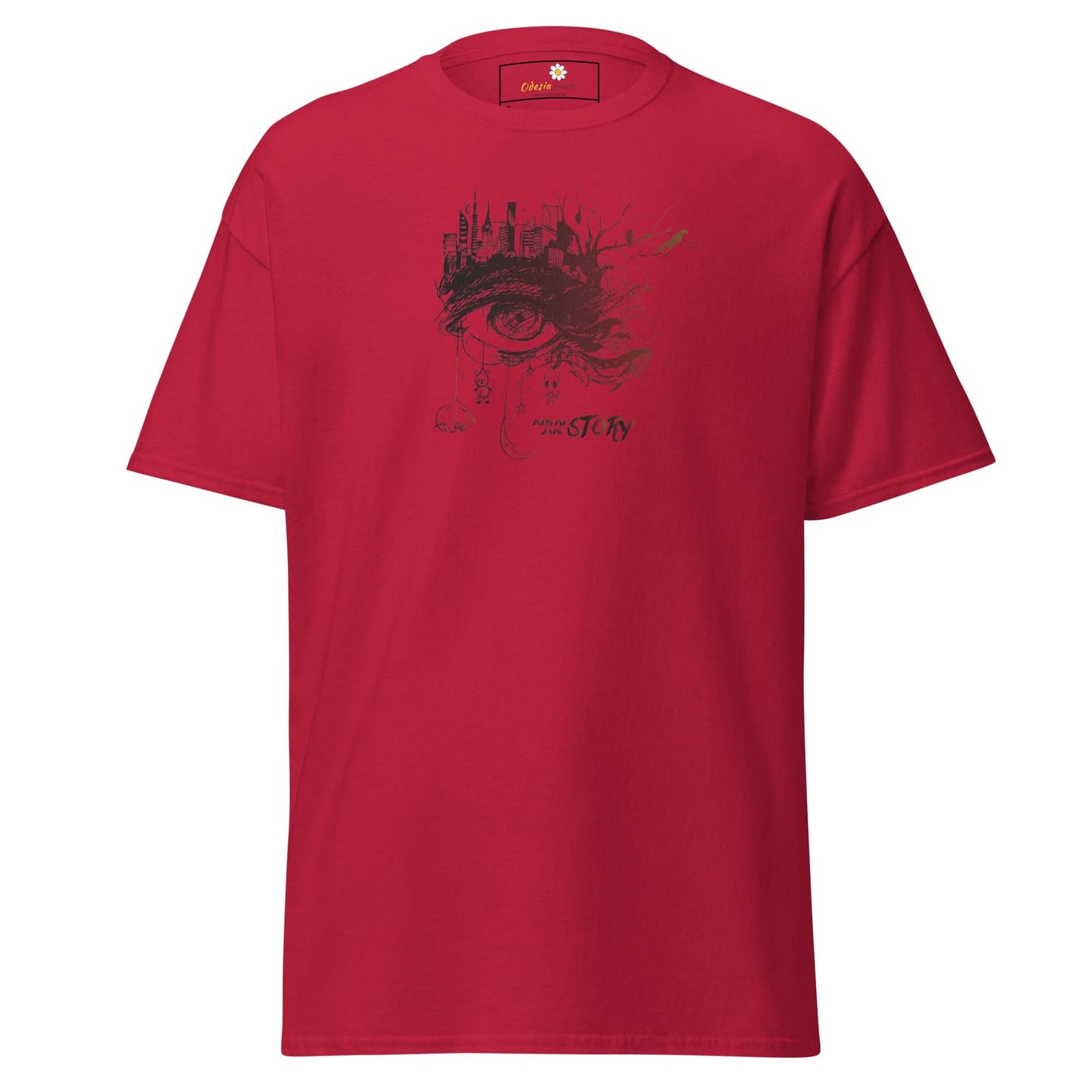 Unisex classic t-shirt - FANTASY EYE STORY - REGULAR - Cardinal / S