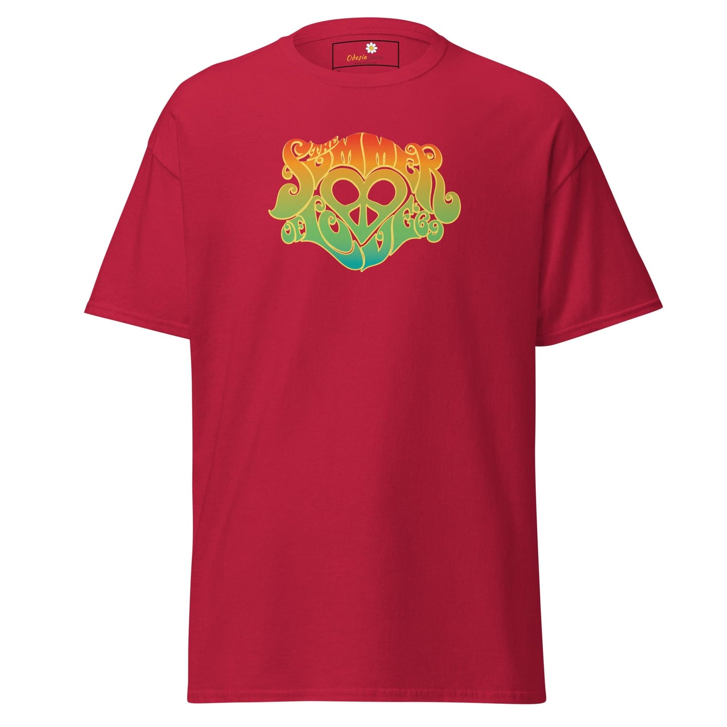 Unisex classic tee - POSITIVE SUMMER LOVE - REGULAR - Cardinal / S