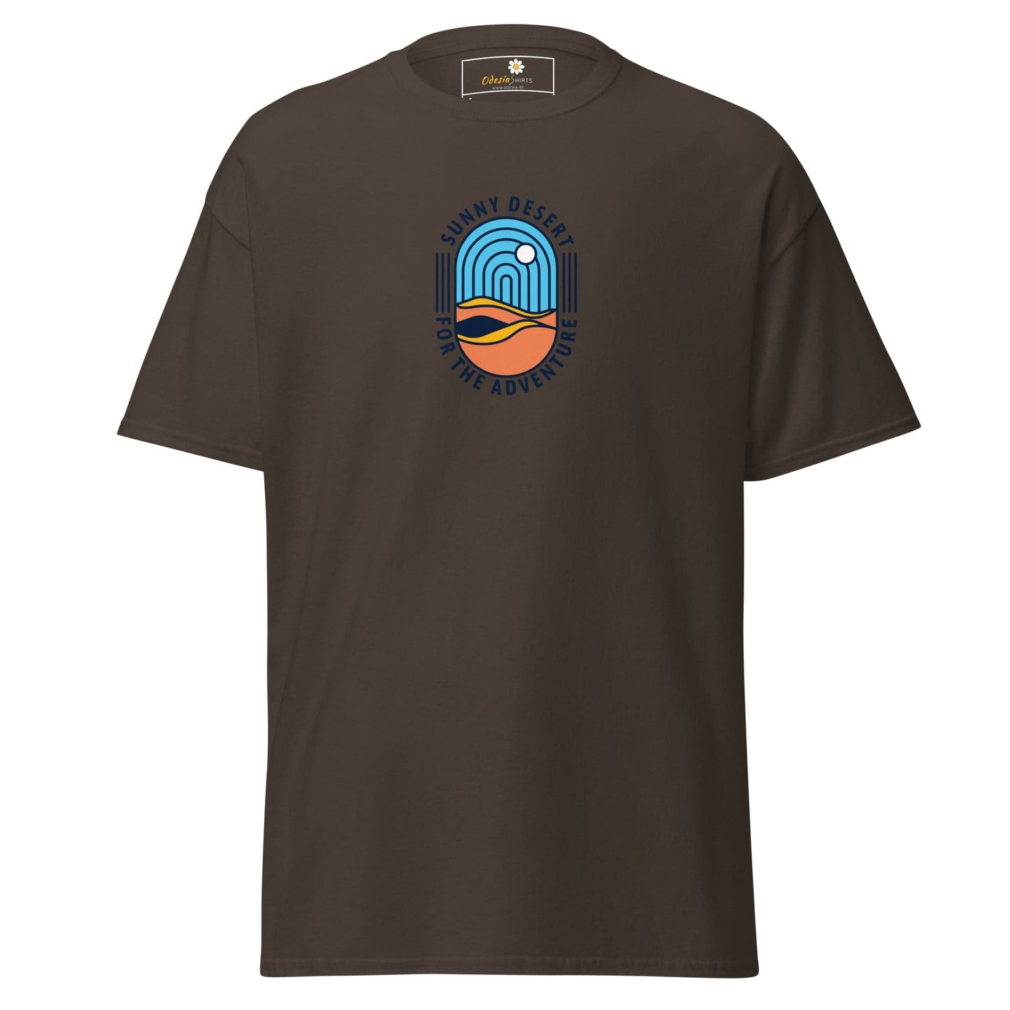 Unisex classic tee - SUMMER SUNNY DESERT - REGULAR - Dark Chocolate / S