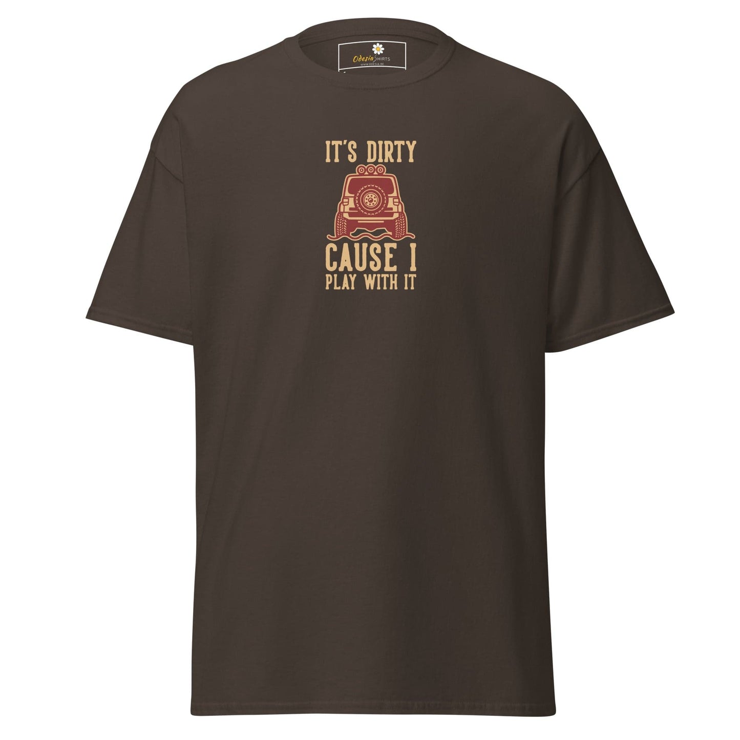 Unisex classic tee - MISC DIRTY CAUSE I PLAY - REGULAR - Dark Chocolate / S