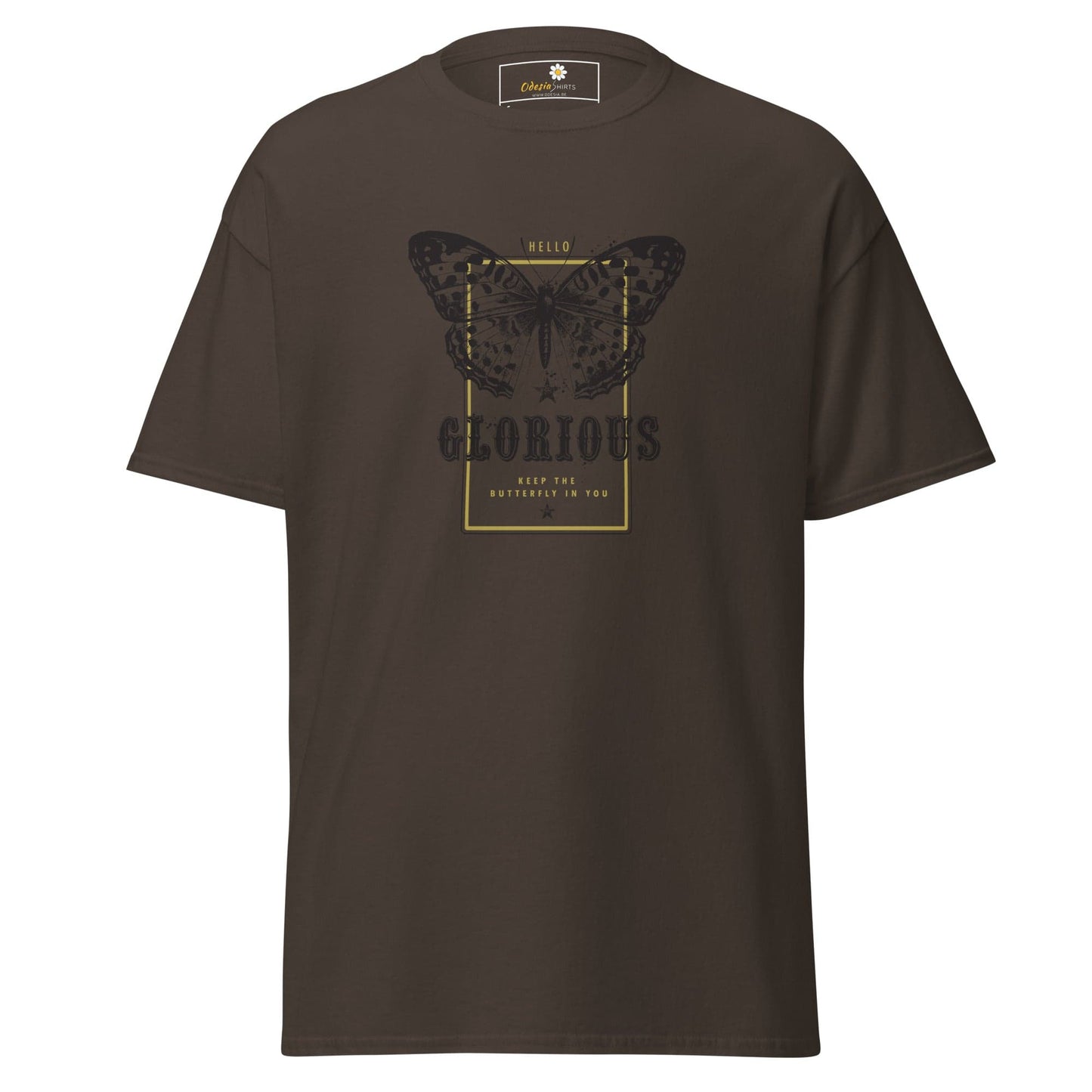Unisex classic tee - ANIMALS GLORIOUS BUTTERFLY - REGULAR - Dark Chocolate / S