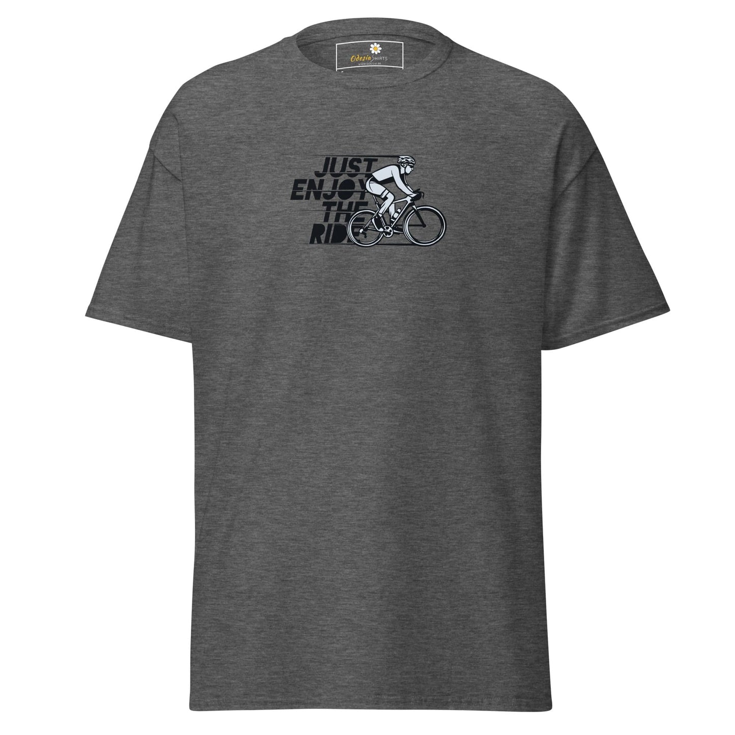 Unisex classic tee - SPORT ENJOY THE RIDE - REGULAR - Dark Heather / S