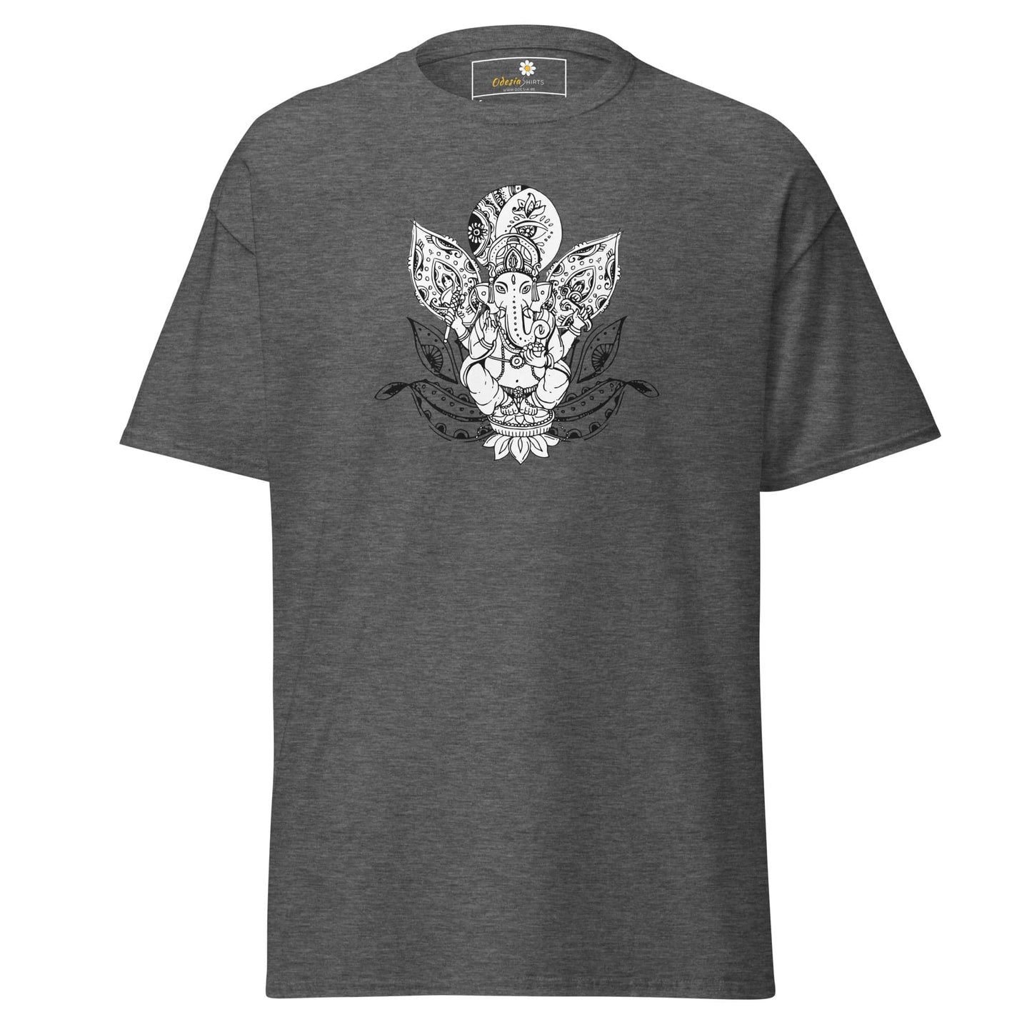 Unisex classic t-shirt - SPIRITUAL GANESH - REGULAR - Dark Heather / S