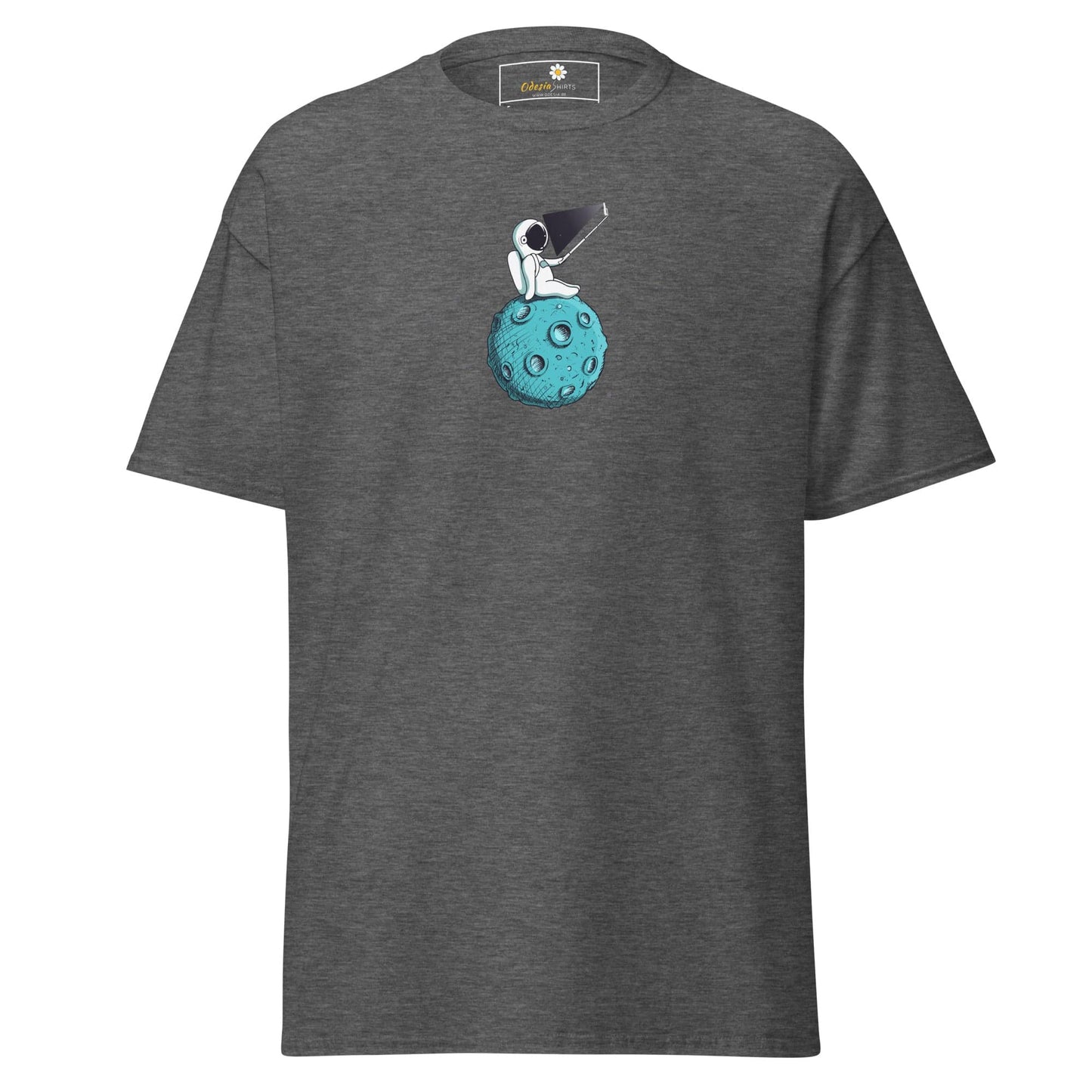 Unisex classic tee - ASTRONAUT SELFIE - REGULAR - Dark Heather / S