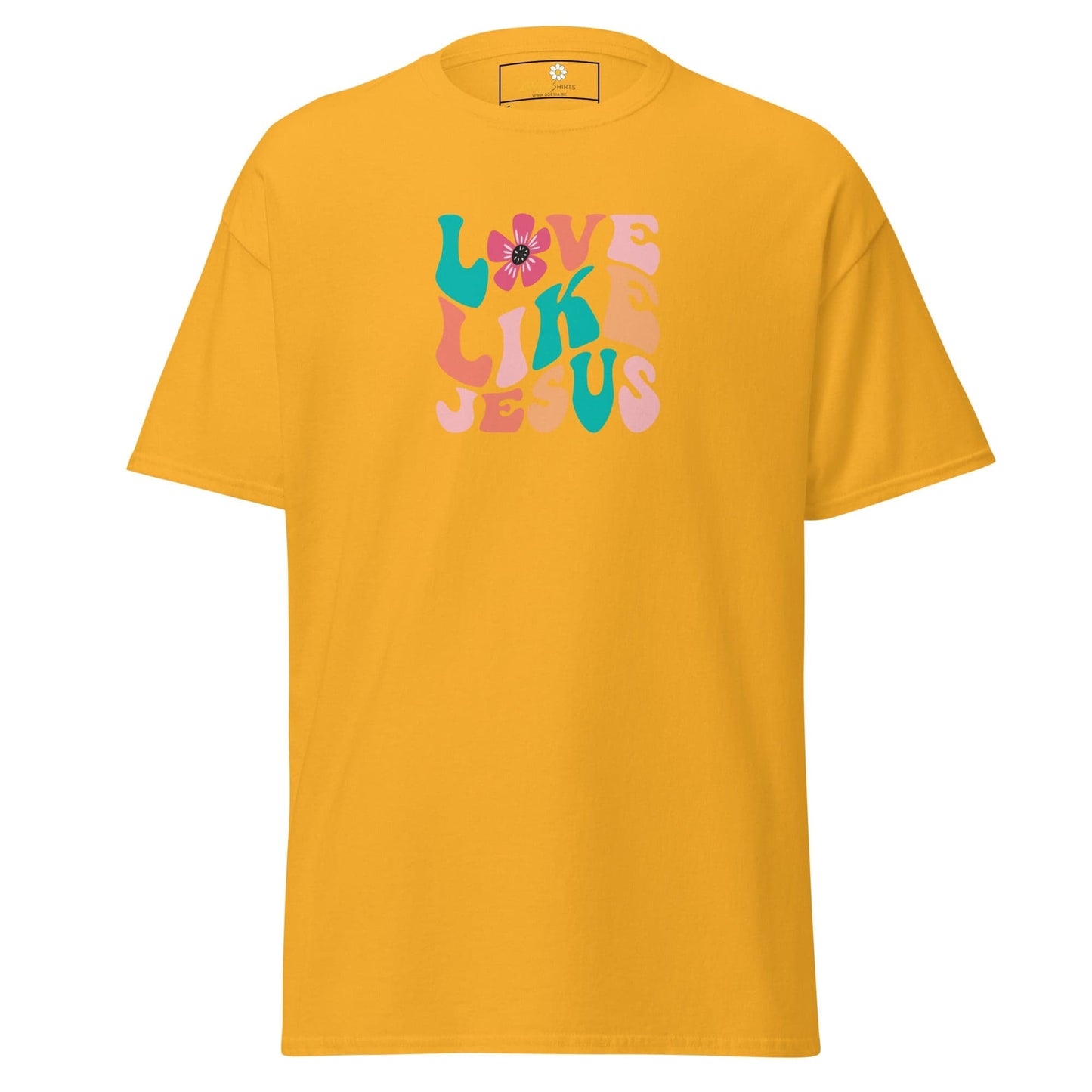 Unisex classic tee - SPIRITUAL LOVE LIKE JESUS - REGULAR - Gold / S