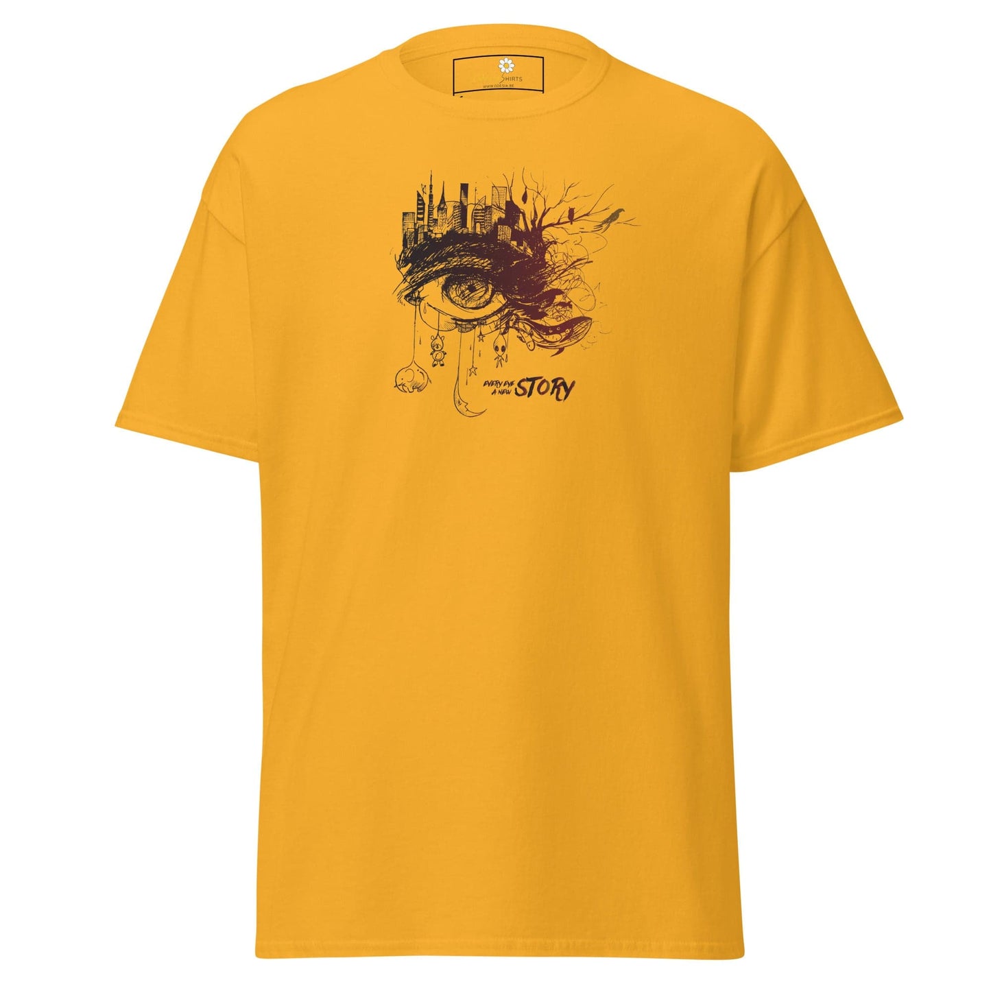 Unisex classic t-shirt - FANTASY EYE STORY - REGULAR - Gold / S