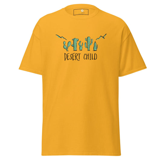 Unisex classic t-shirt - SUMMER DESERT CHILD - REGULAR - Gold / S
