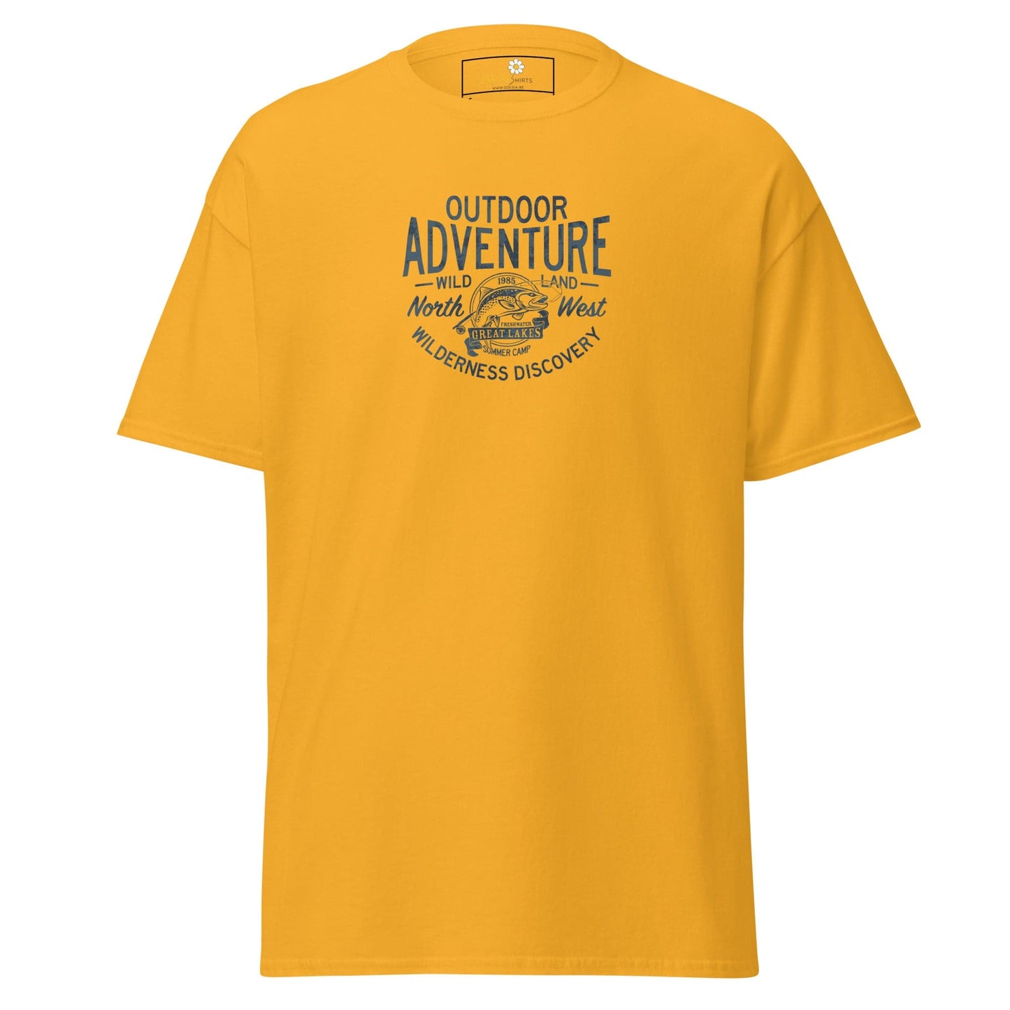 Unisex classic t-shirt - SPORT OUTDOOR ADVENTURE - REGULAR - Gold / S