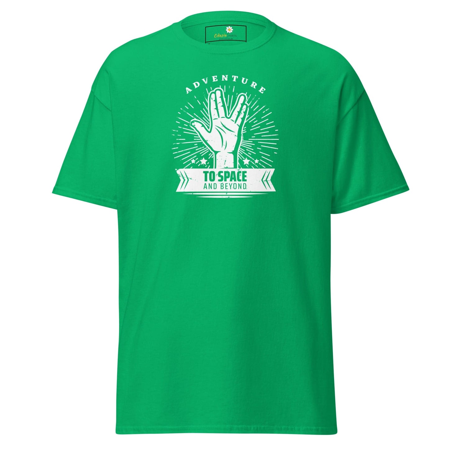 Unisex classic t-shirt - SPACE STAR TREK - REGULAR - Irish Green / S
