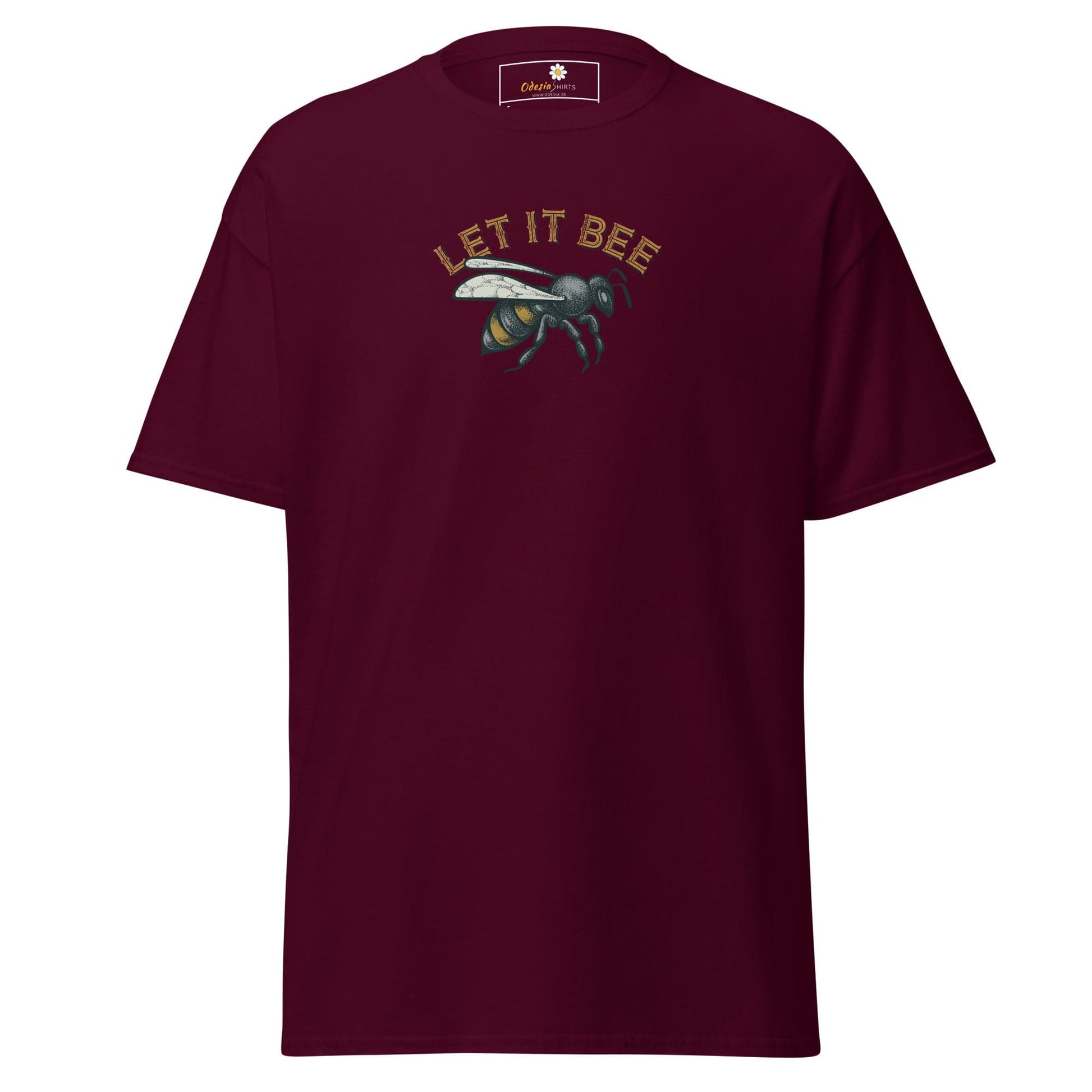 Unisex classic tee - ANIMALS MISC FUN BEE - REGULAR - Maroon / S