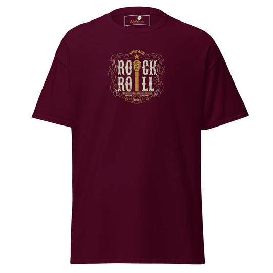Unisex classic tee - MUSIC ROCK N ROLL - REGULAR - Maroon / S