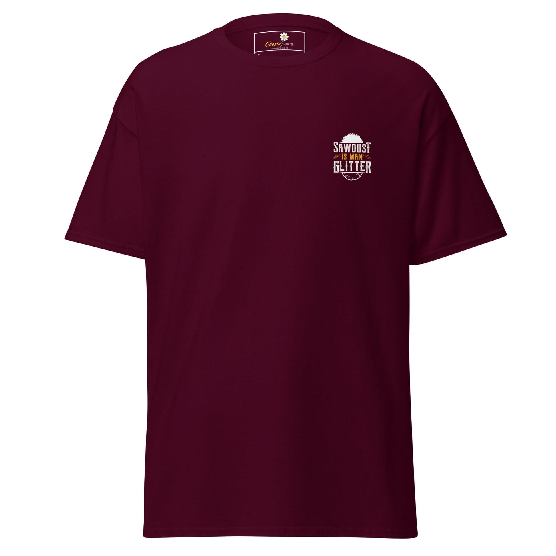 Unisex classic tee - MISC FUN SAWDUST GLITTER POCKET - REGULAR - Maroon / S