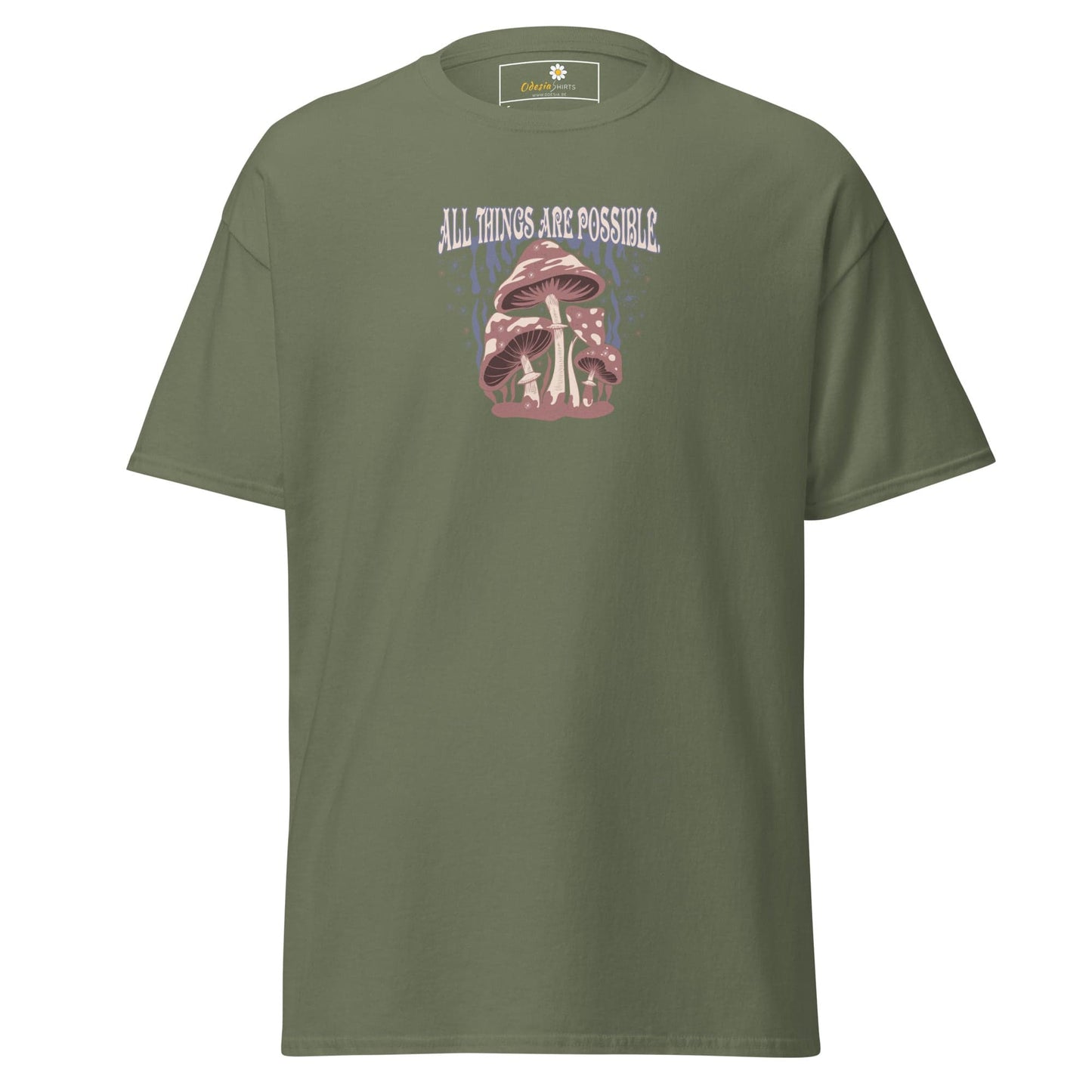 Unisex classic t-shirt - MYSTIC ALL THINGS POSSIBLE - REGULAR - Military Green / S