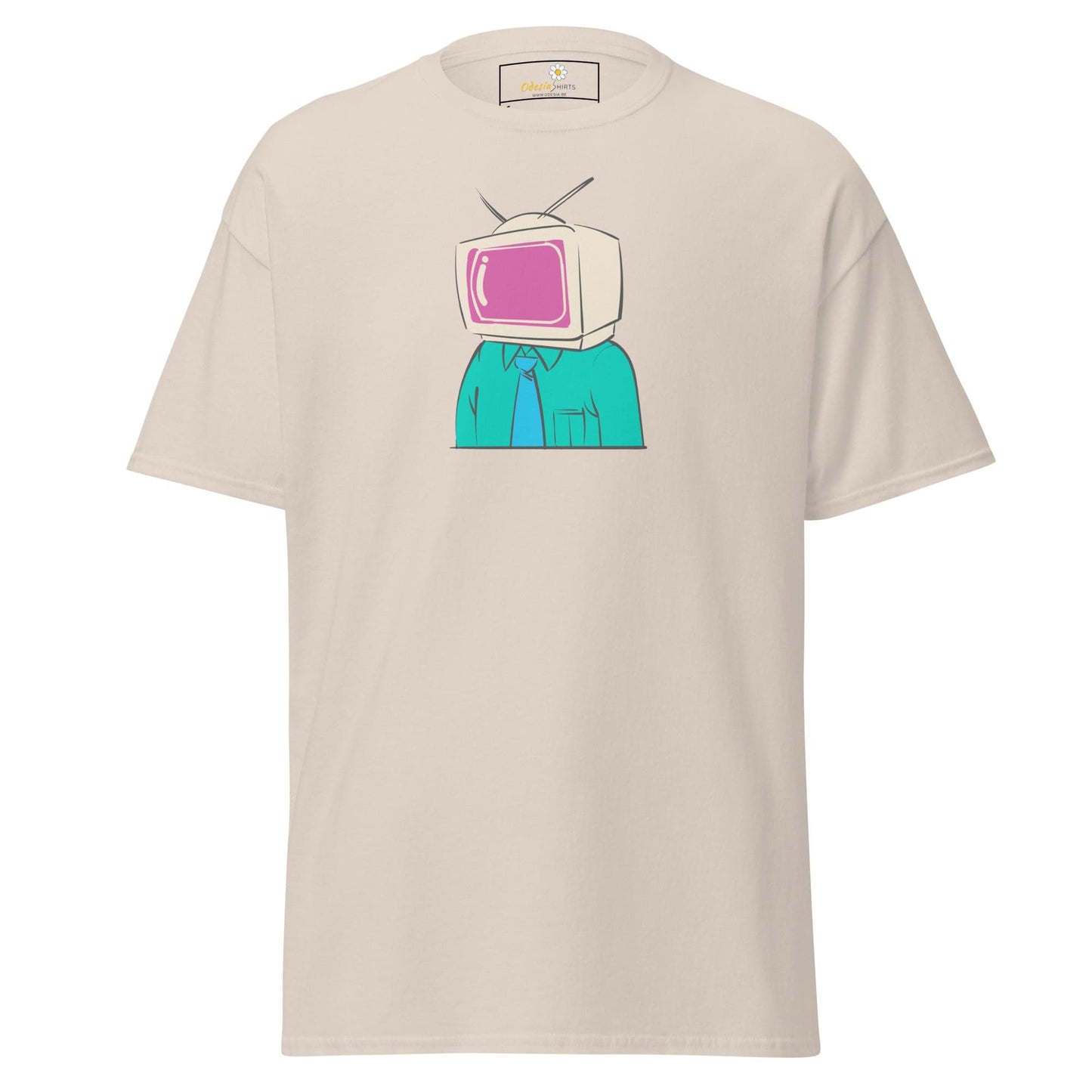 Unisex classic t-shirt - FANTASY TELEVISION HEAD - REGULAR - Natural / S