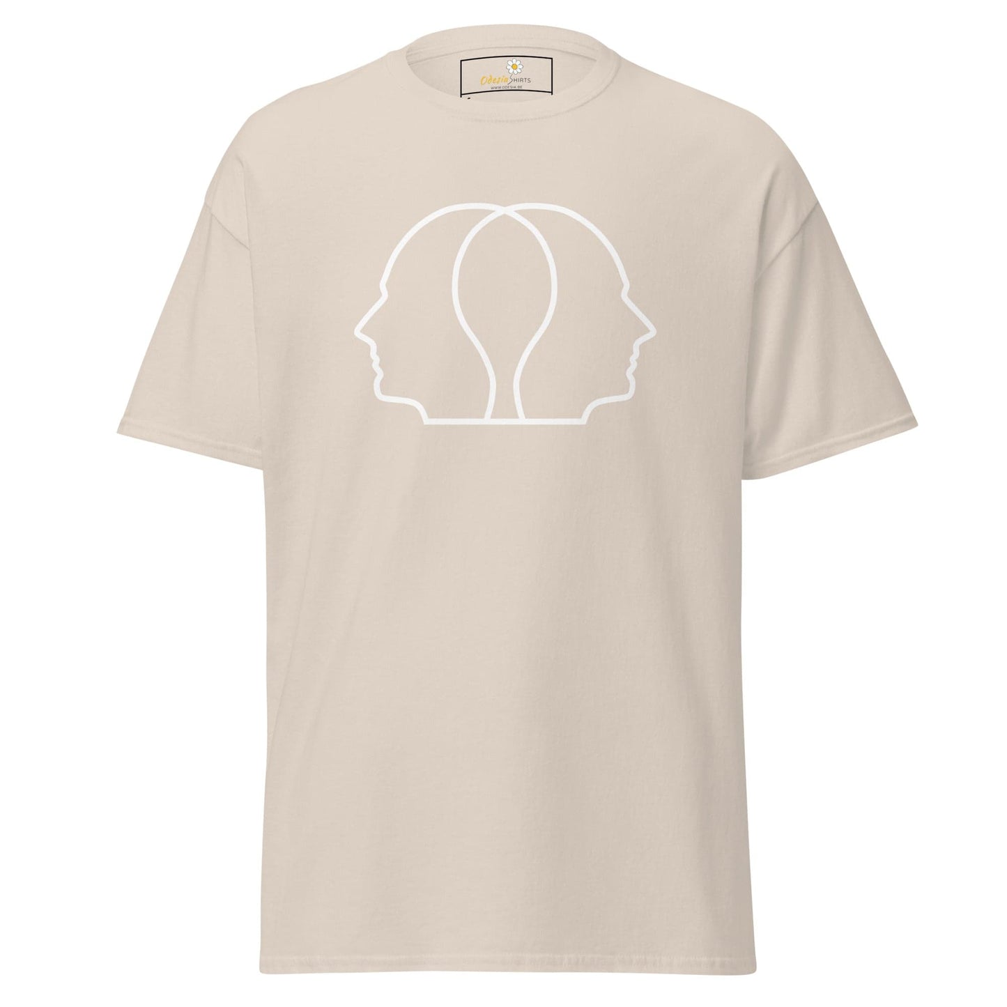 Unisex classic tee - ABSTRACT HEAD FULL - REGULAR - Natural / S