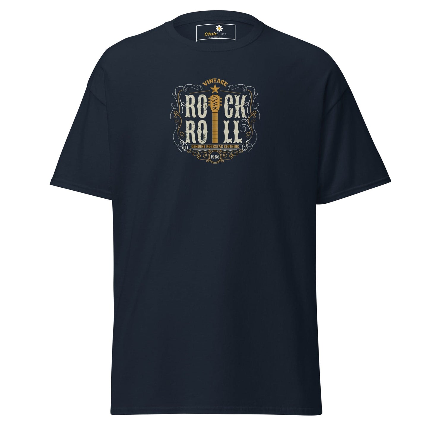 Unisex classic tee - MUSIC ROCK N ROLL - REGULAR - Navy / S