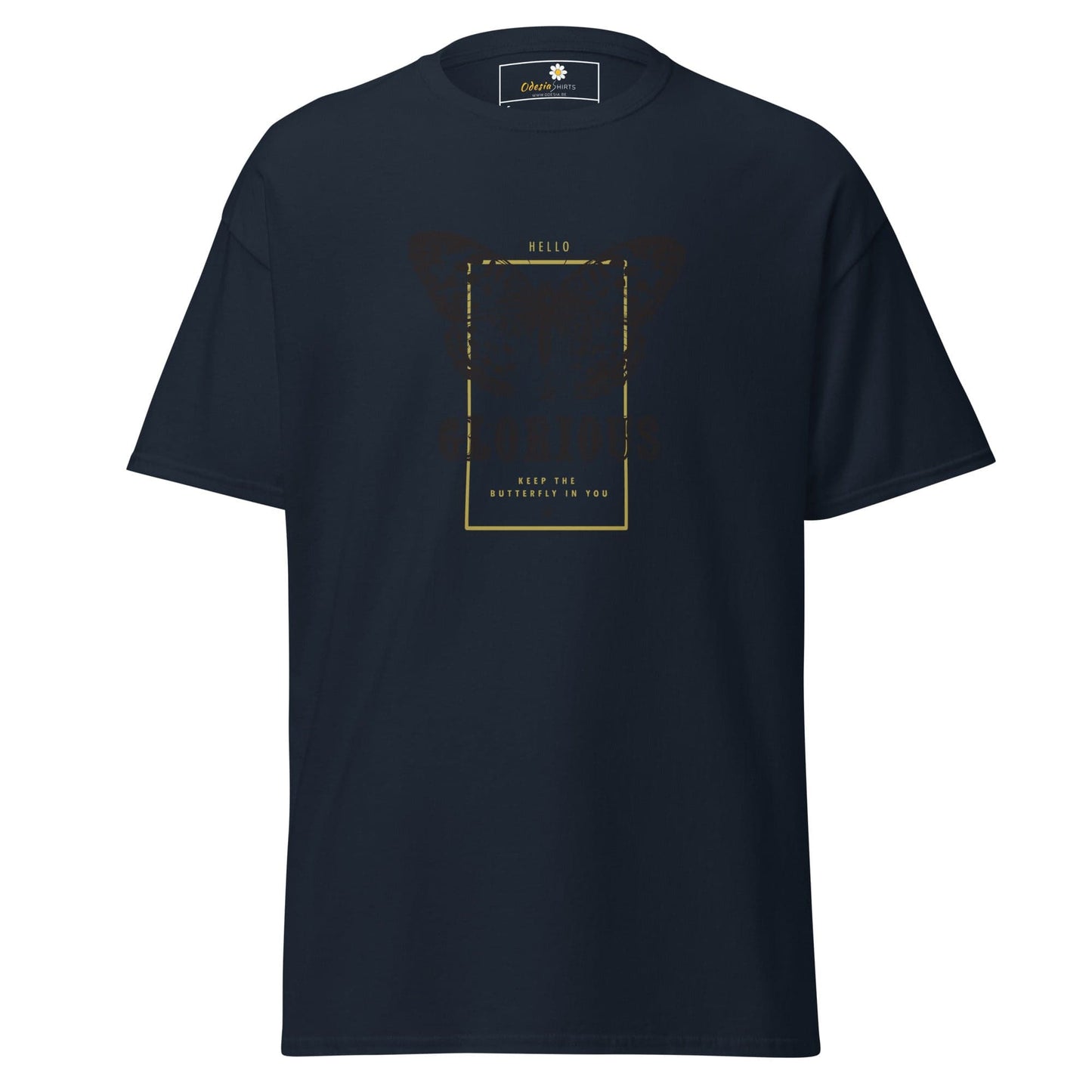 Unisex classic tee - ANIMALS GLORIOUS BUTTERFLY - REGULAR - Navy / S