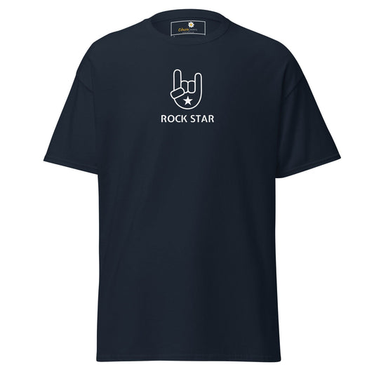 Unisex classic tee - MUSIC ROCK STAR - REGULAR - Navy / S