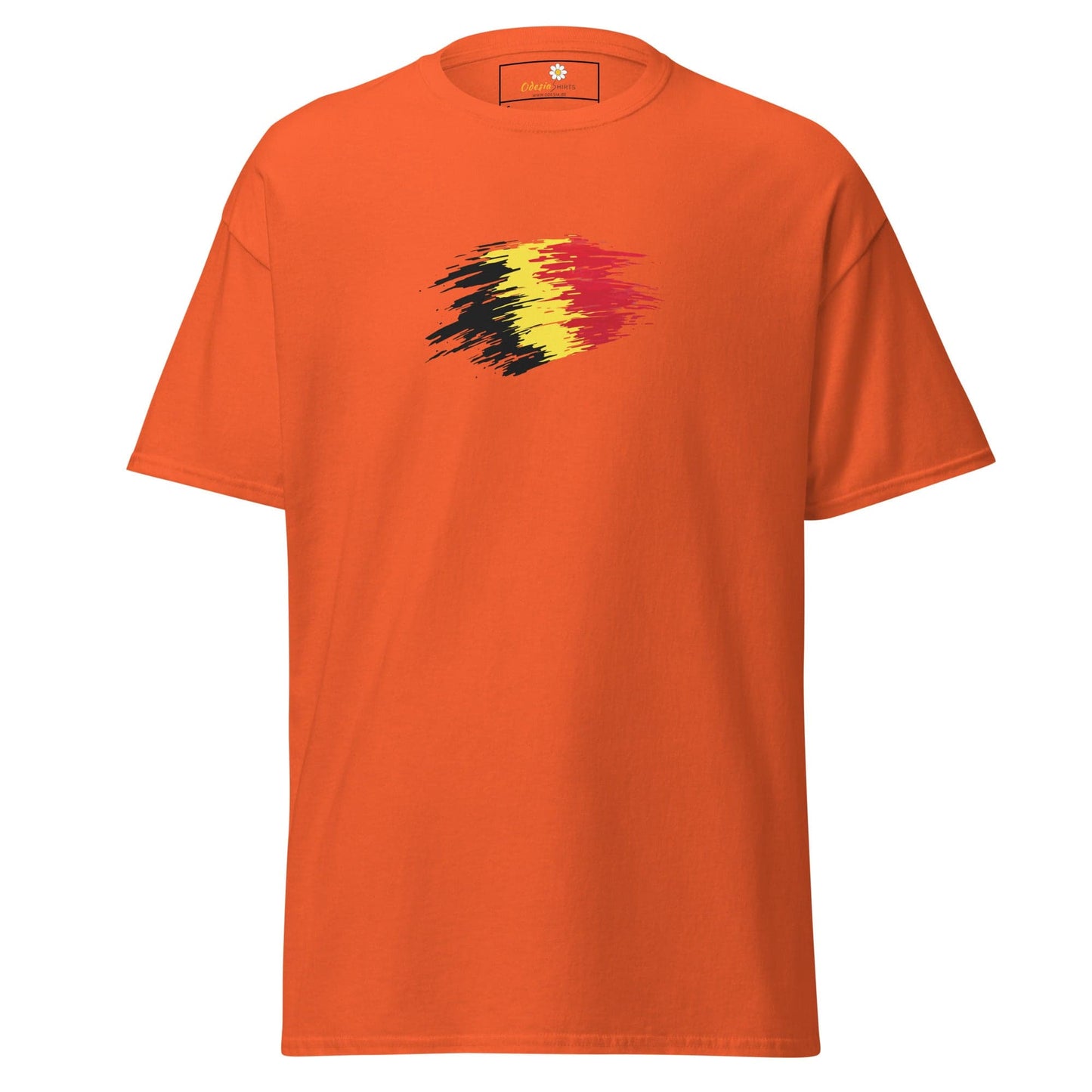 Unisex classic tee - COUNTRY BELGIUM SHAPE - REGULAR - Orange / S