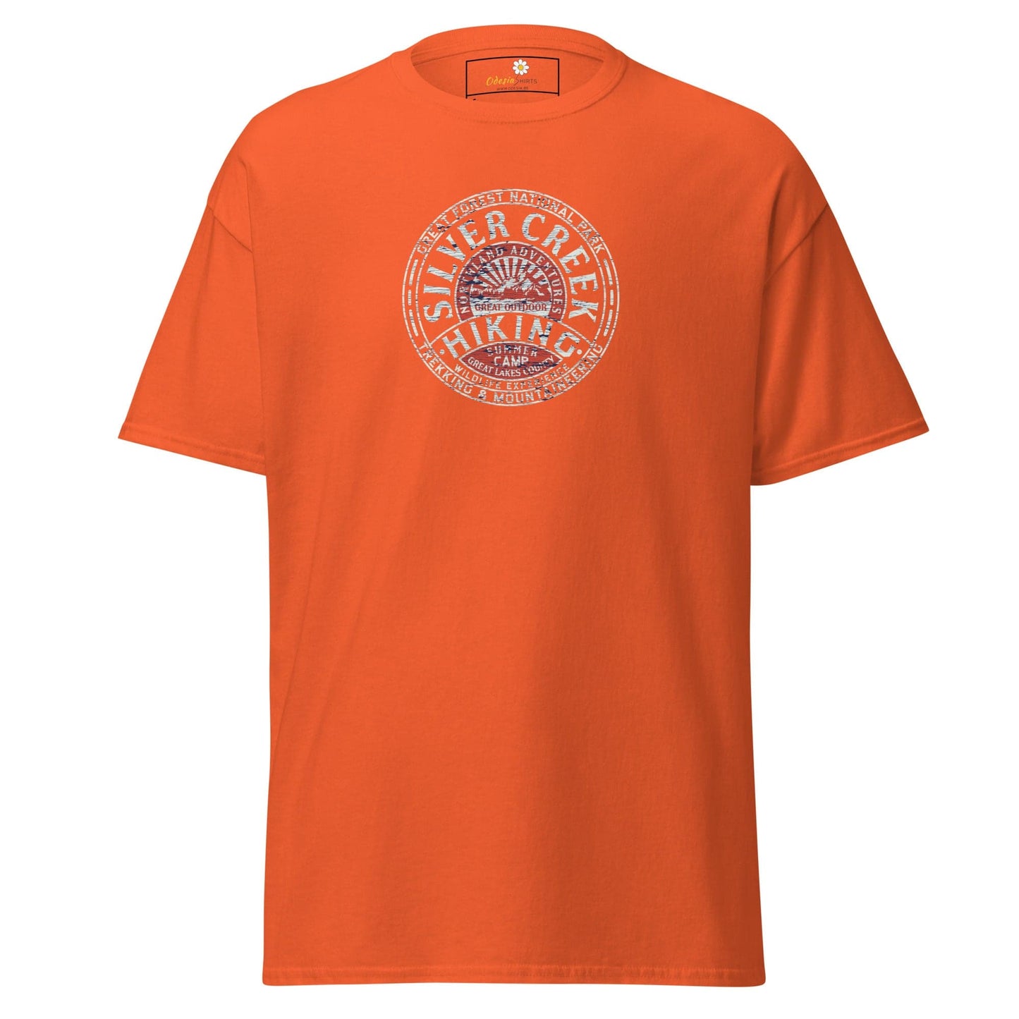 Unisex classic tee - ADVENTURE SILVER CREEK HIKING - REGULAR - Orange / S