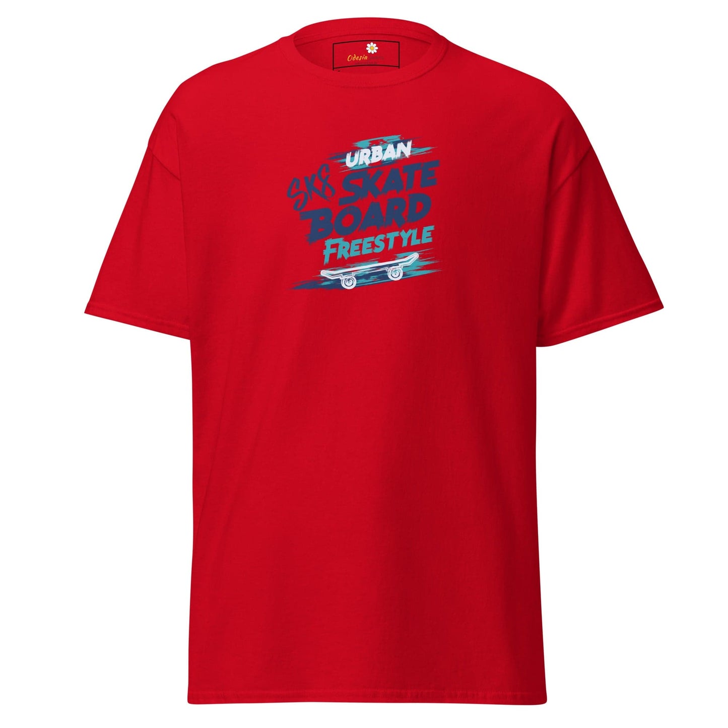 Unisex classic t-shirt - SPORT SKATEBOARD FREESTYLE - REGULAR - Red / S