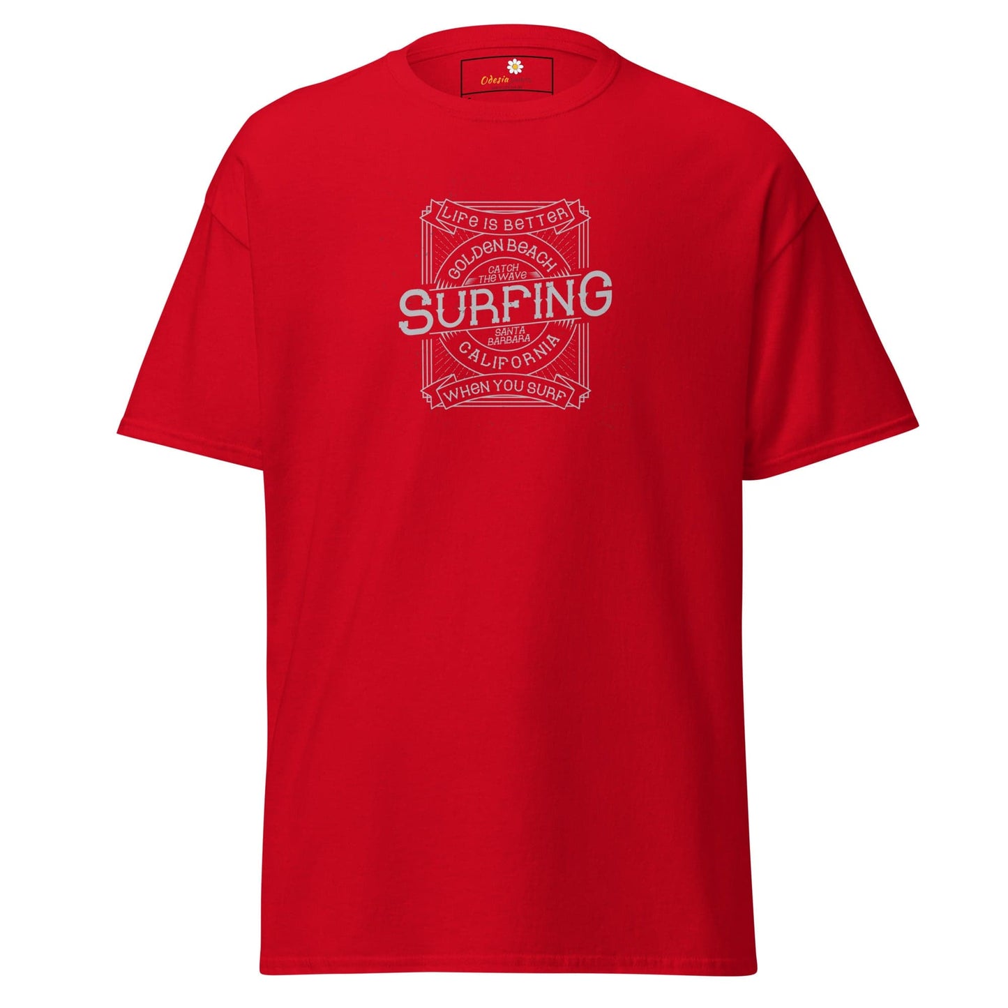 Unisex classic tee - SPORT GOLDEN BEACH SURFING - REGULAR - Red / S