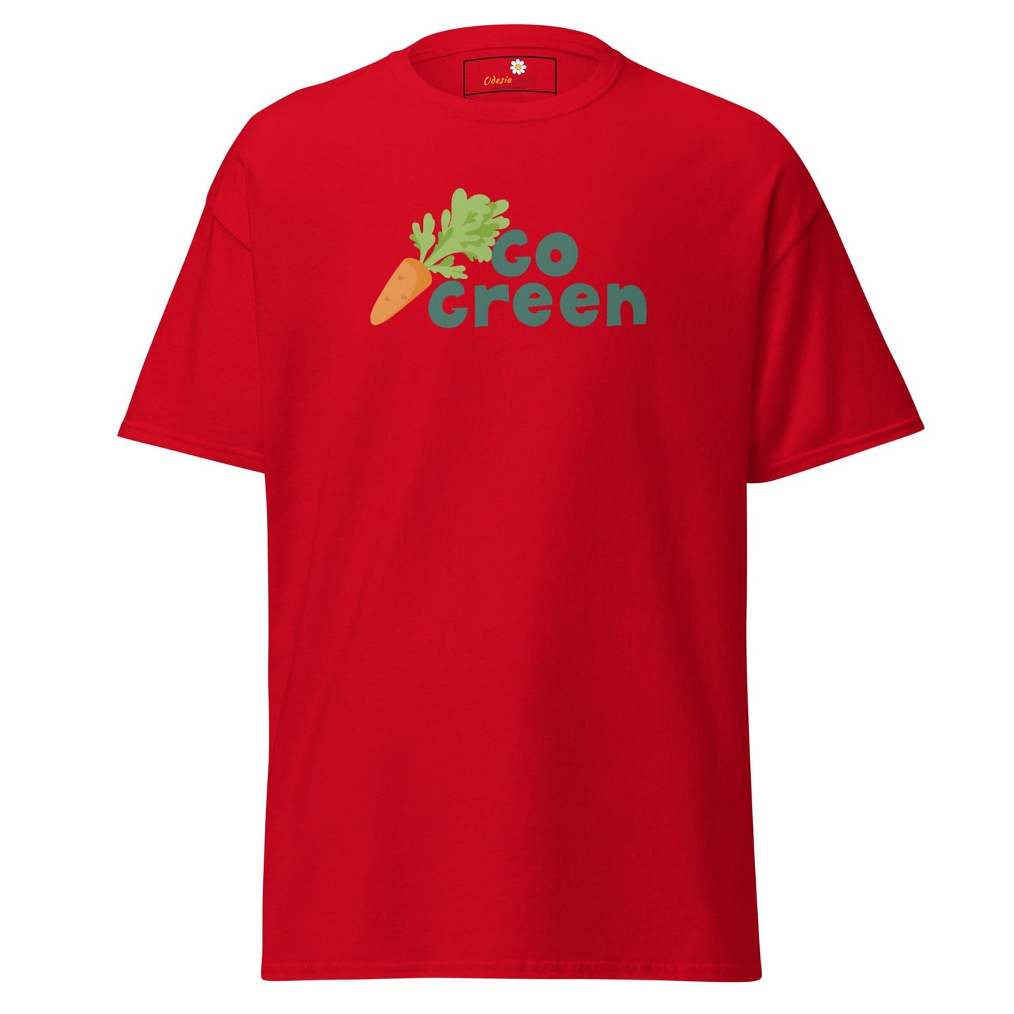 Unisex classic t-shirt - VEGAN GO GREEN - REGULAR - Red / S