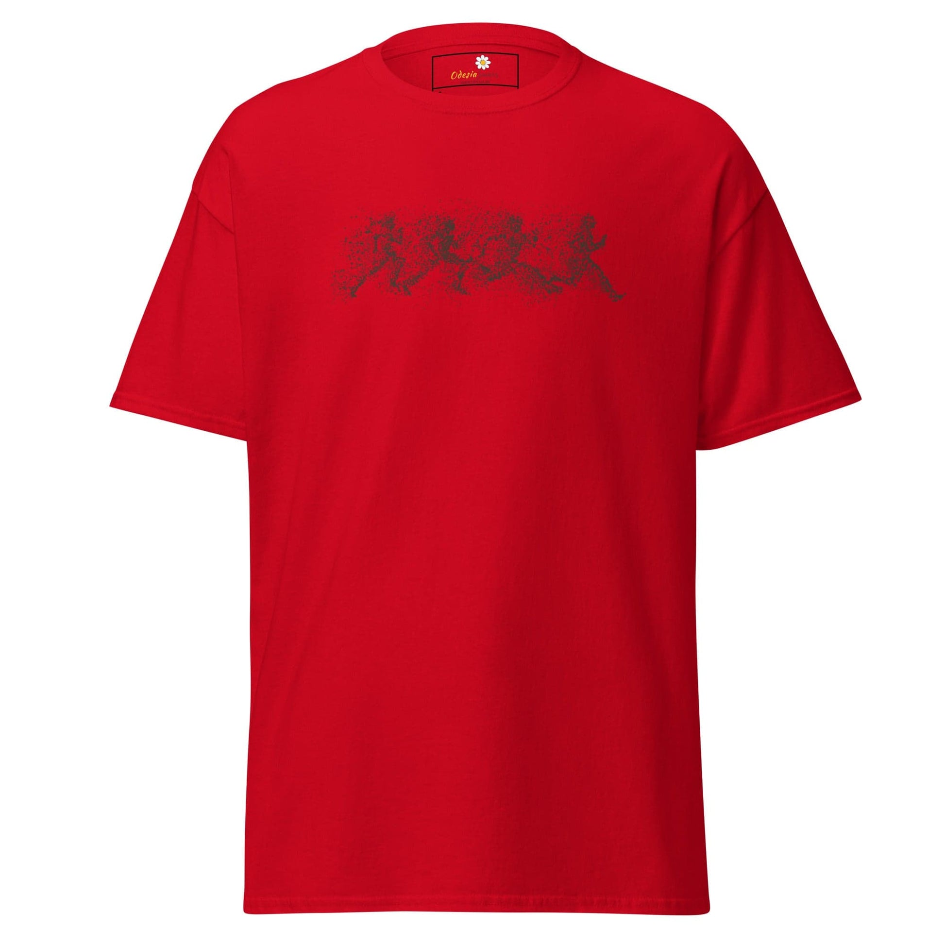 Unisex classic t-shirt - FANTASY DOTS MEN RUNNING - REGULAR - Red / S