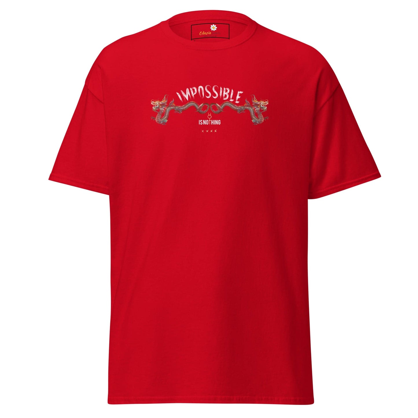 Unisex classic t-shirt - MYSTIC IMPOSSIBLE IS NOTHING - REGULAR - Red / S