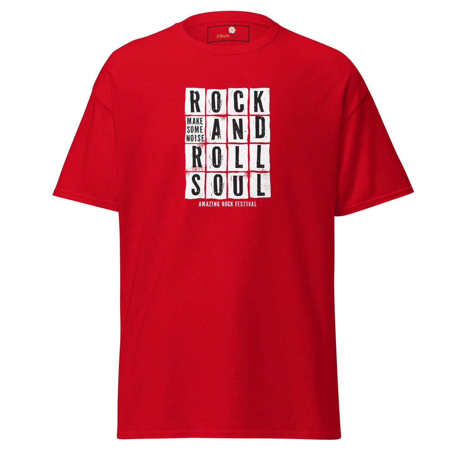 Unisex classic t-shirt - MUSIC ROCK AND ROLL SOUL - REGULAR - Red / S