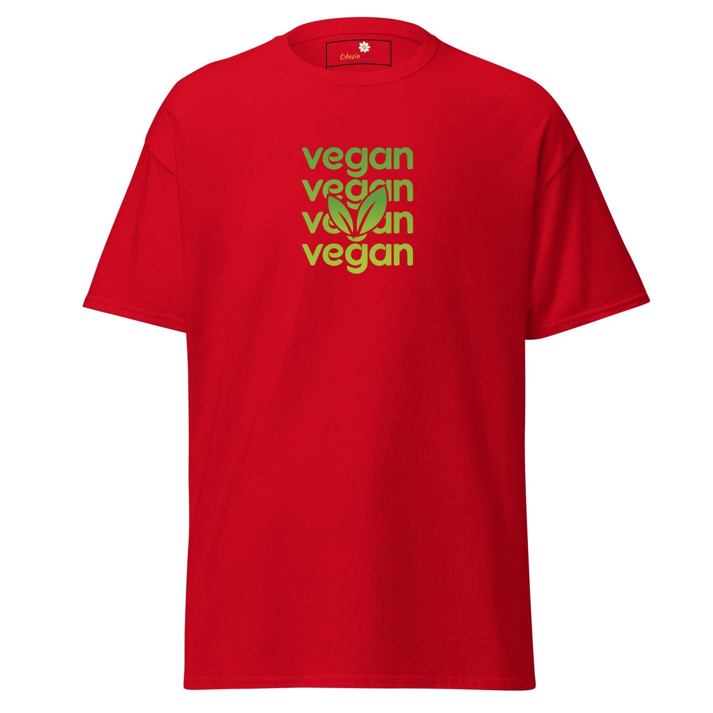 Unisex classic tee - GREEN VEGAN - REGULAR - Red / S