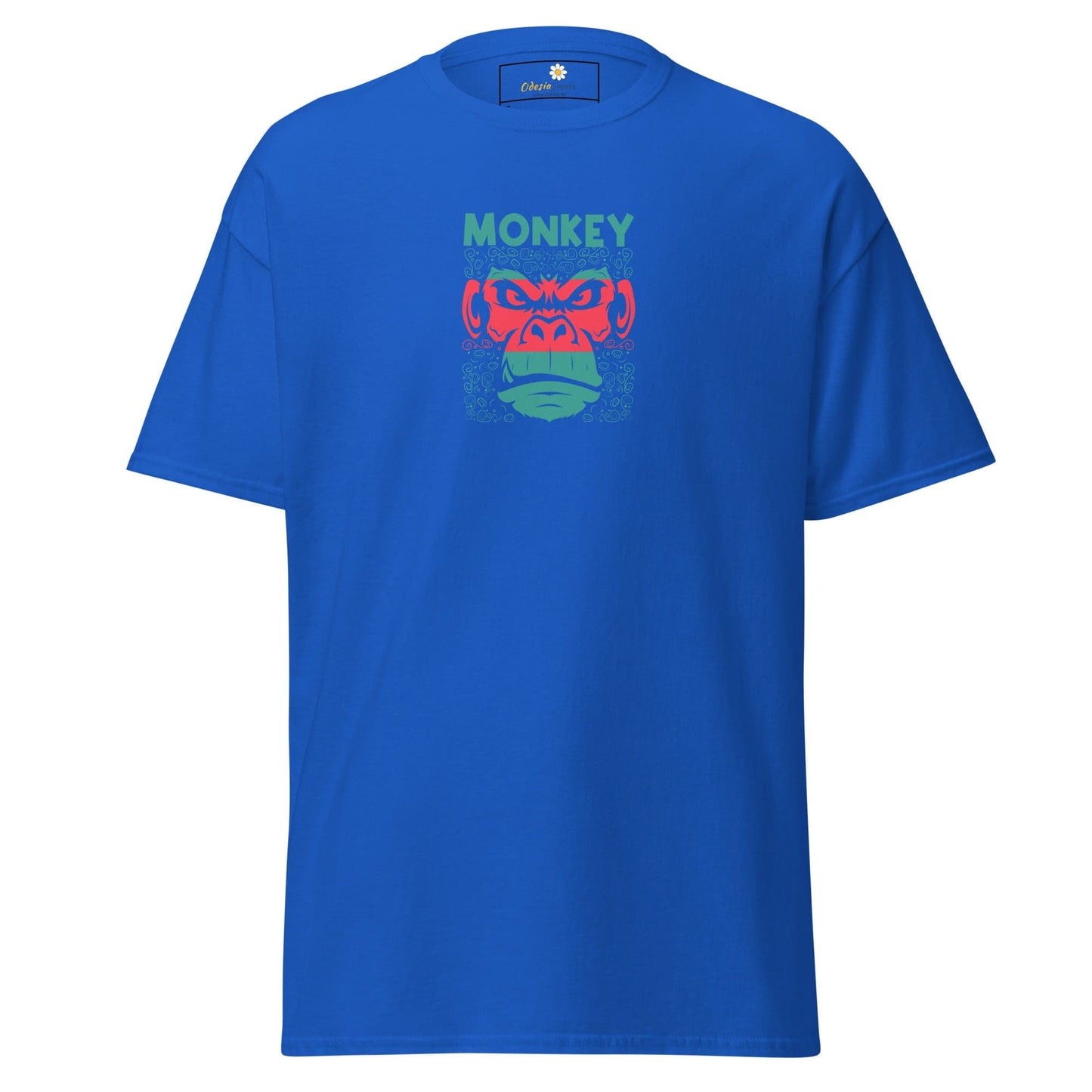 Unisex classic tee - WILD LIFE MONKEY - REGULAR - Royal / S