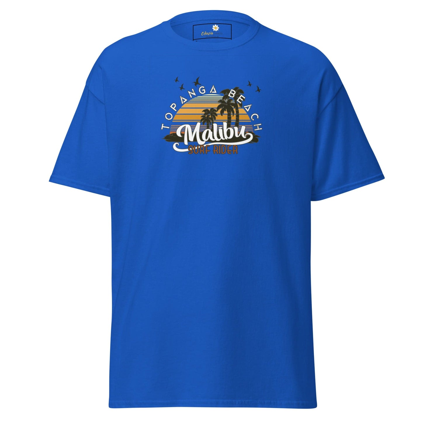 Unisex classic t-shirt - SUMMER MALIBU SURF RIDER - REGULAR - Royal / S