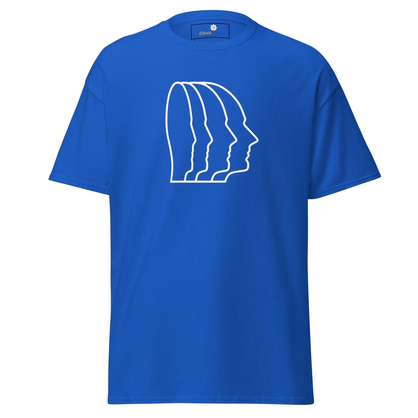 Unisex classic tee - ABSTRACT HEAD ONE - REGULAR - Royal / S