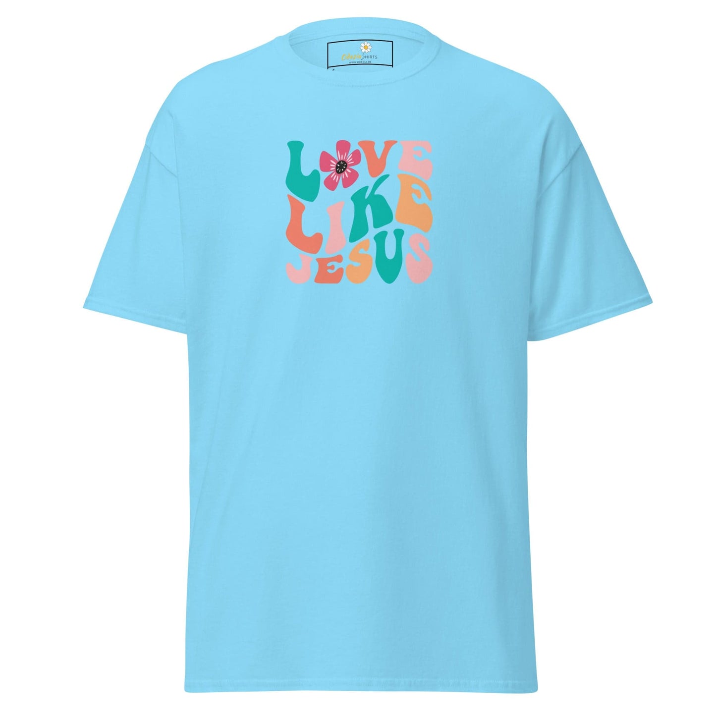 Unisex classic tee - SPIRITUAL LOVE LIKE JESUS - REGULAR - Sky / S