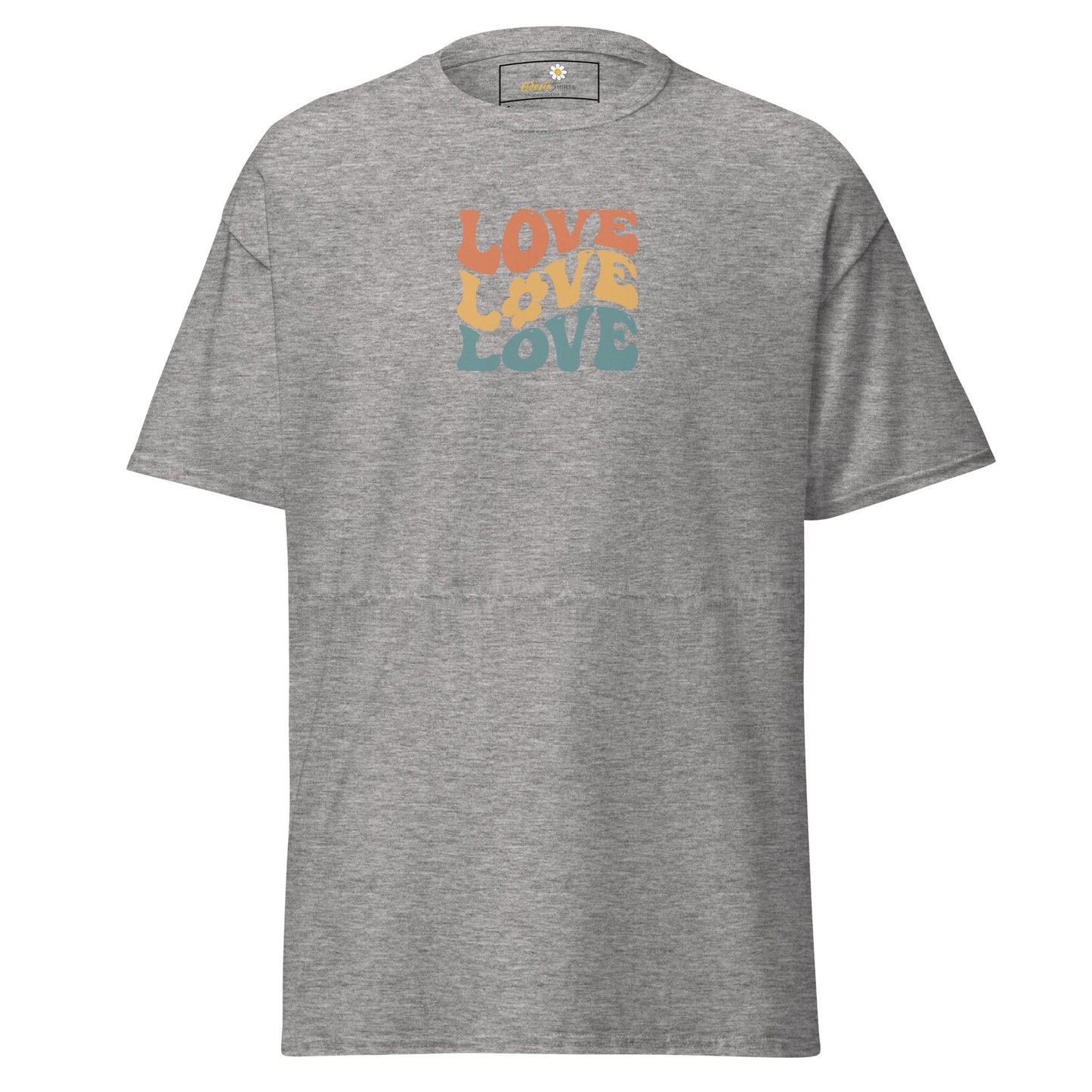 Unisex classic tee - TEXT POSITIVE LOVE LOVE LOVE - REGULAR - Sport Grey / S
