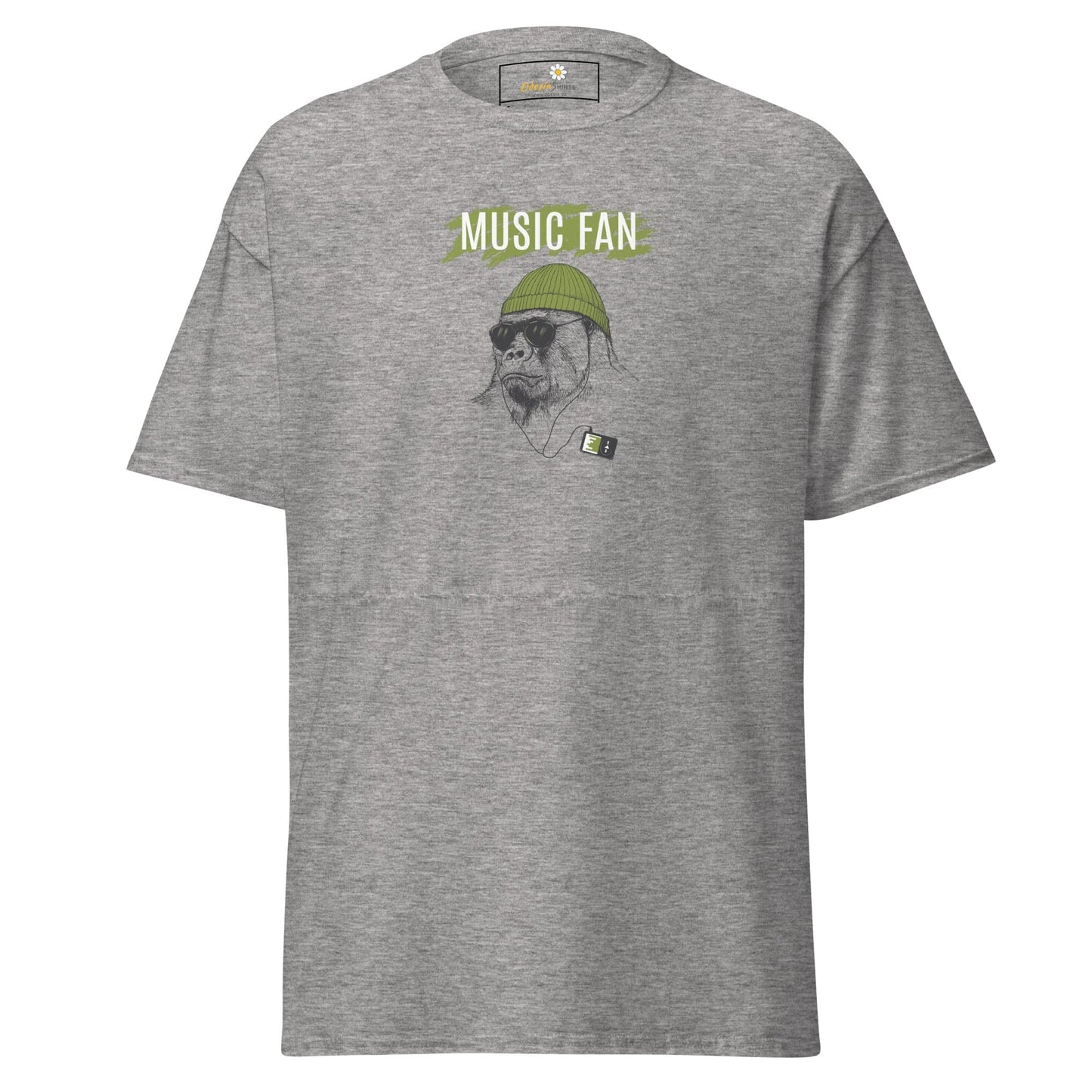 Unisex classic t-shirt - WILD LIFE MUSIC GORILLA - REGULAR - Sport Grey / S