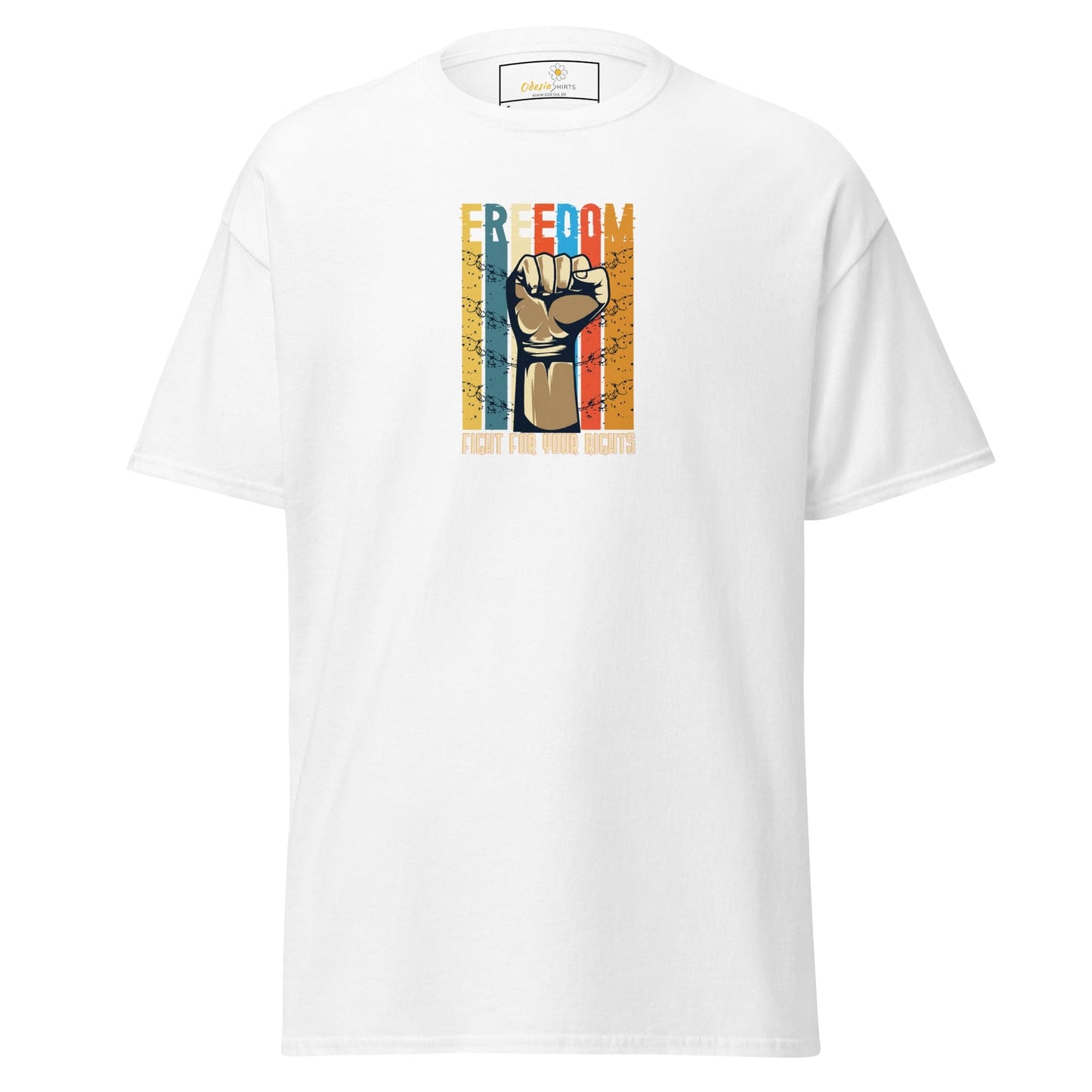 Unisex classic tee - MISC FIGHT FOR FREEDOM - REGULAR - White / S