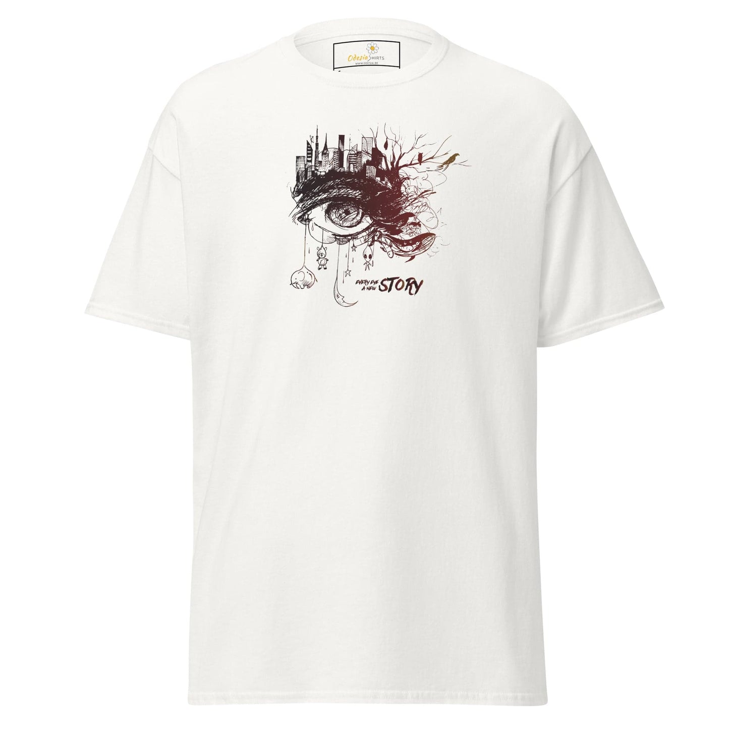 Unisex classic t-shirt - FANTASY EYE STORY - REGULAR - White / S
