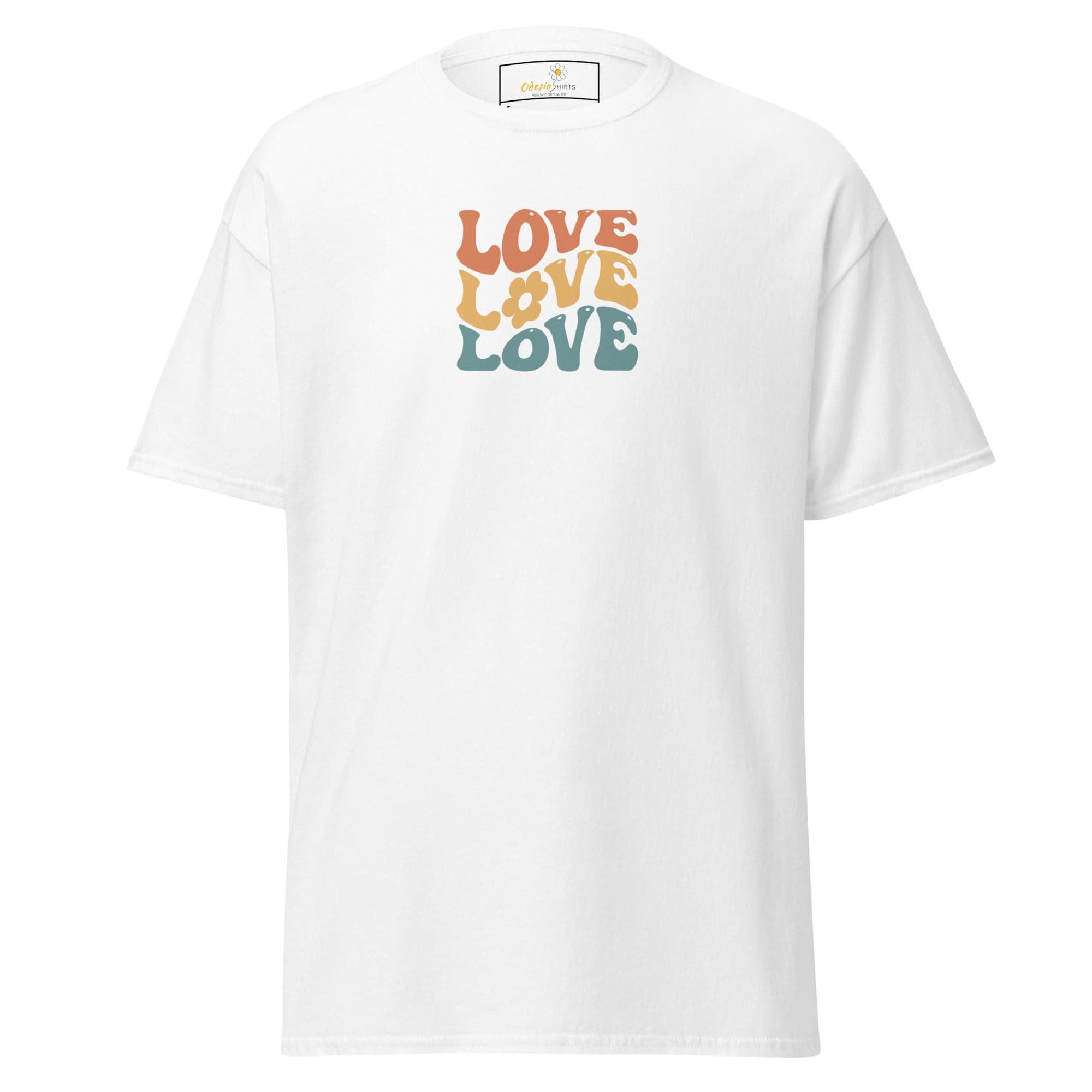 Unisex classic tee - TEXT POSITIVE LOVE LOVE LOVE - REGULAR - White / S