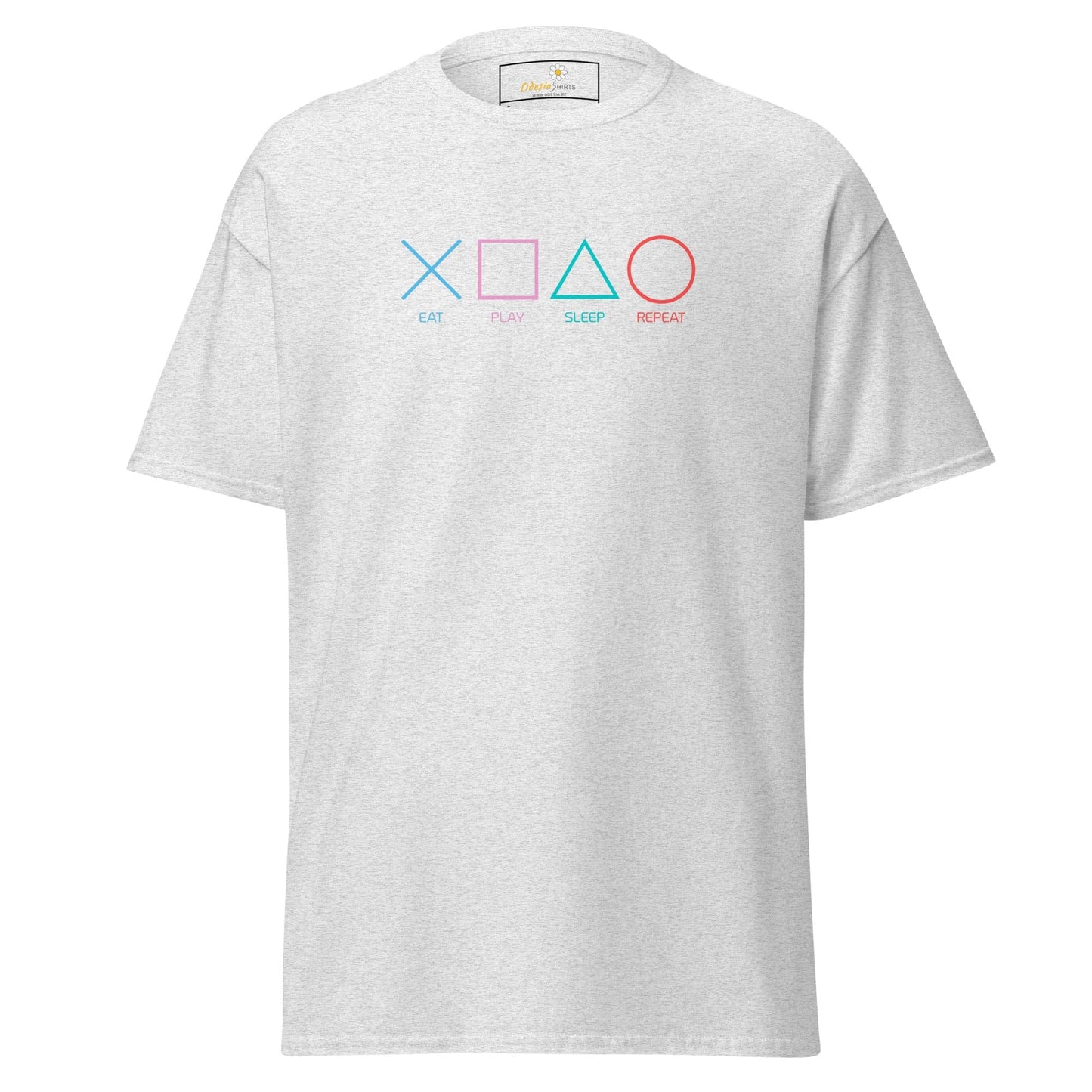 Unisex classic t-shirt - GAMERS PLAY BUTTONS - REGULAR - Ash / S
