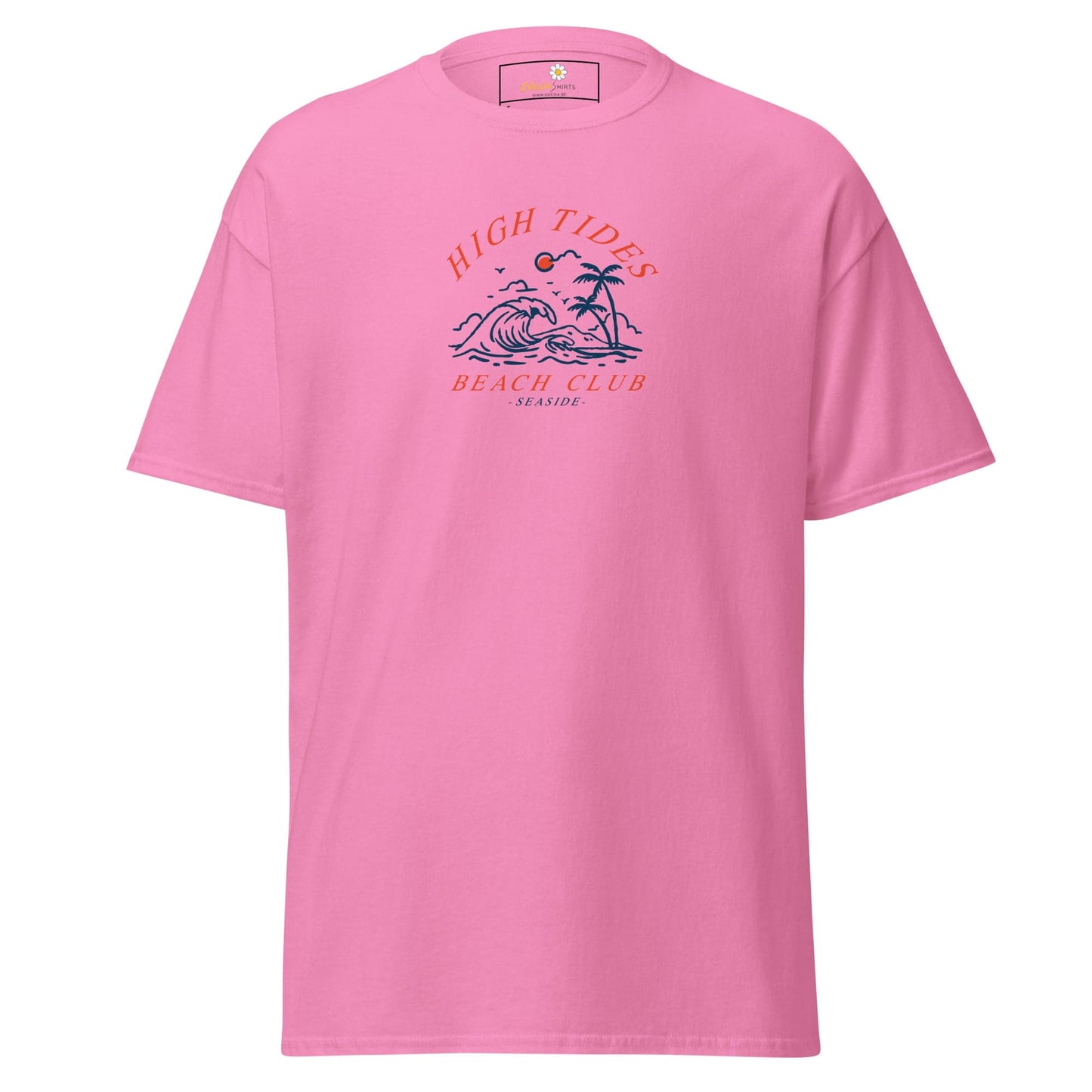Unisex classic t-shirt - SUMMER HIGH TIDES BEACH CLUB - REGULAR - Azalea / S